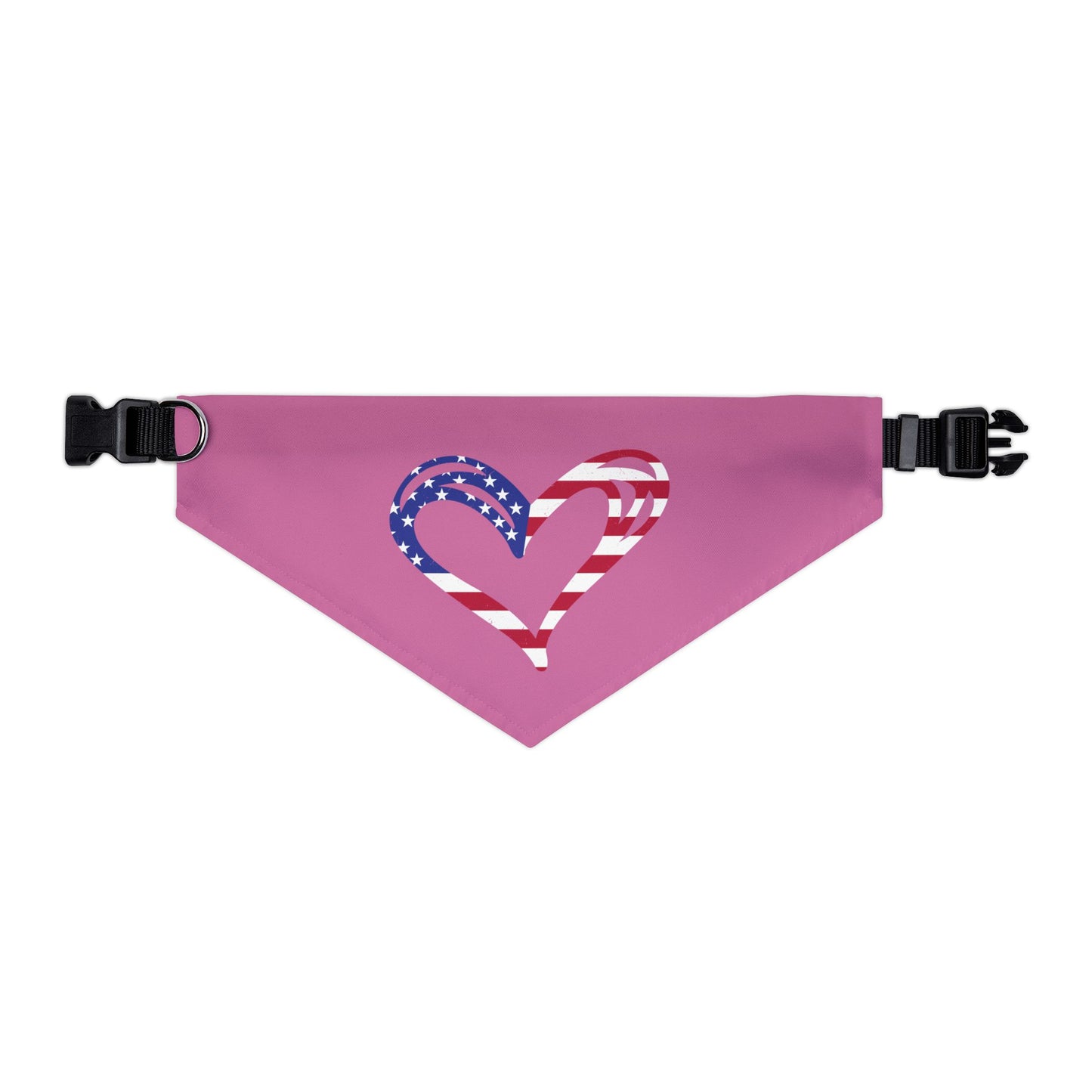 Princess Grace Patriotic Love Pet Bandana Collar Perfect for Holidays & Celebrations