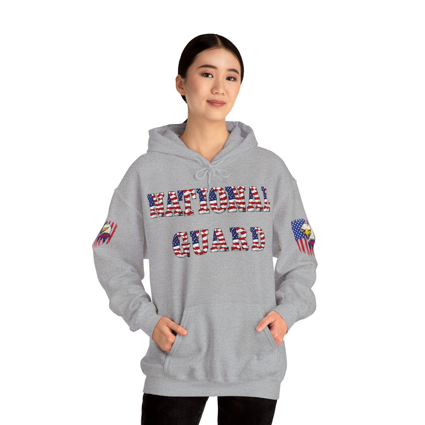 Princess Grace National Guard Patriotic Hoodie Unisex Heavy Blend Sweatshirt