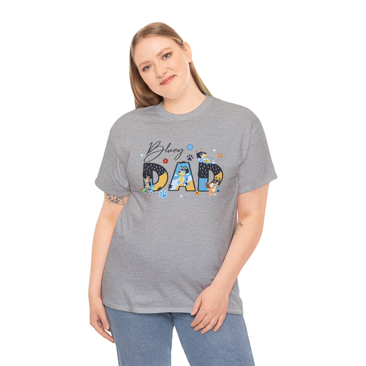 Princess Grace Fun 'Blessed Dad' Unisex Heavy Cotton Tee Perfect Gift for Father's Day