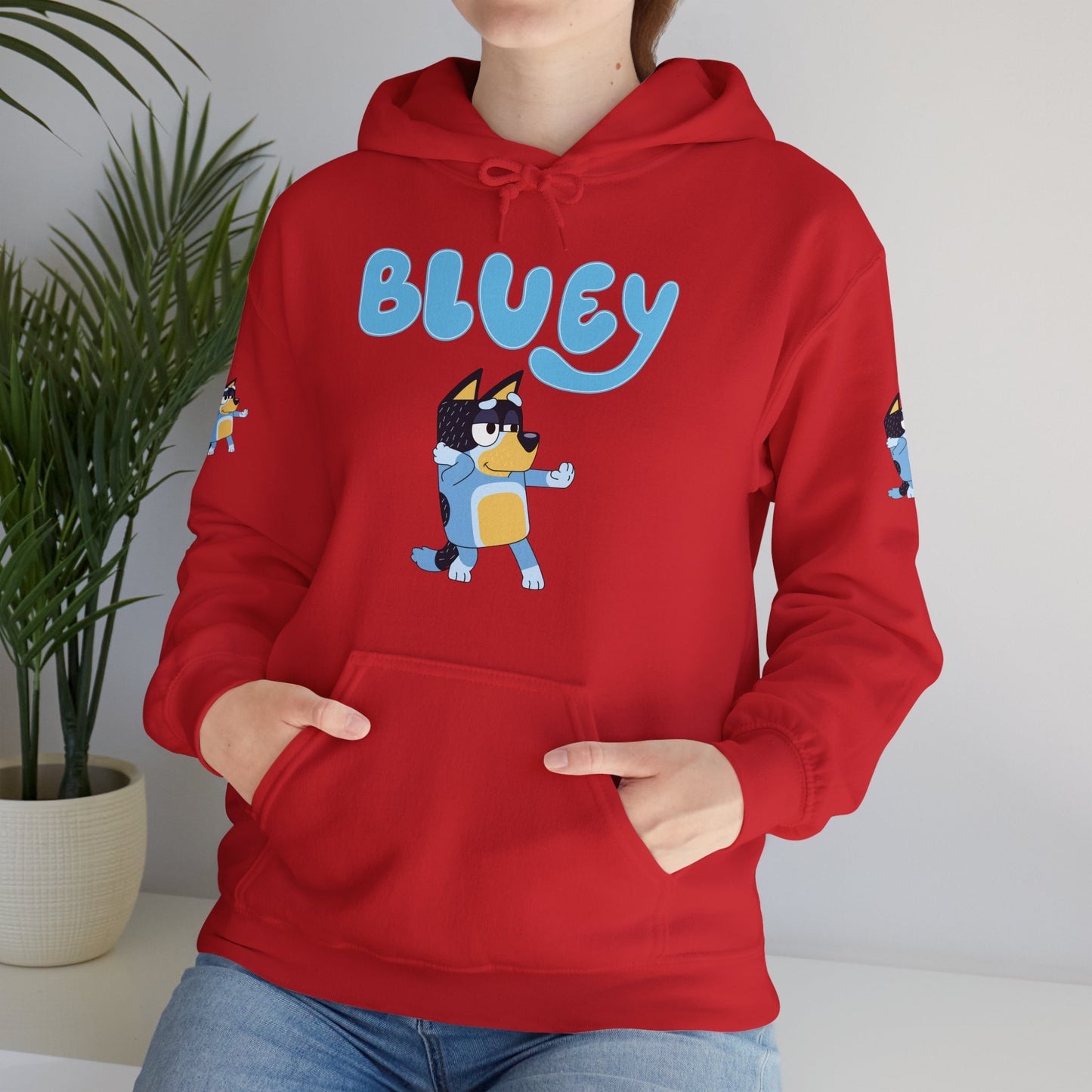 Princess Grace Cute Bluey Hoodie for Kids & Adults Unisex Heavy Blend Sweatshirt with Adorable Character Design