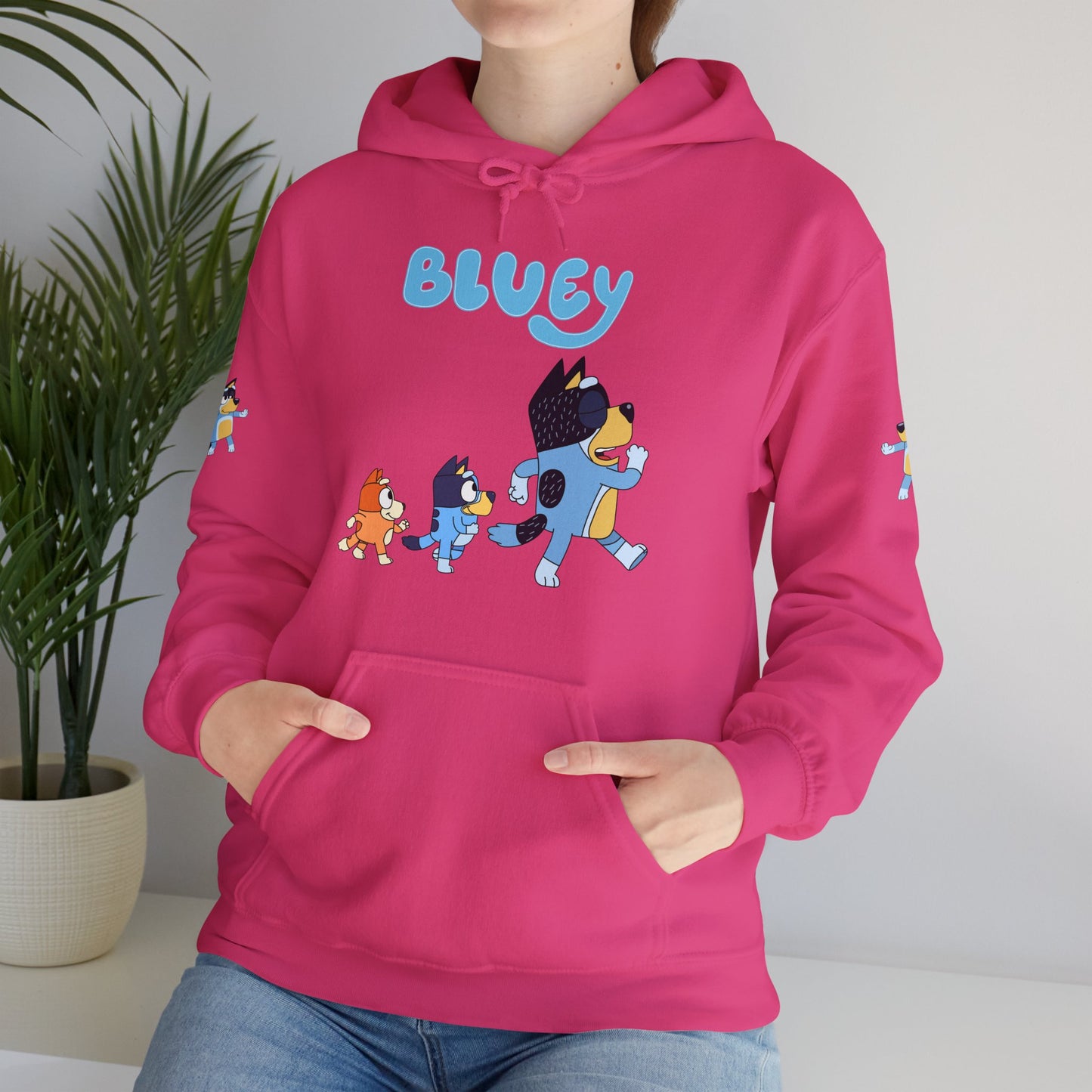 Princess Grace Bluey Unisex Hoodie Cozy Cartoon Sweatshirt for Kids & Adults