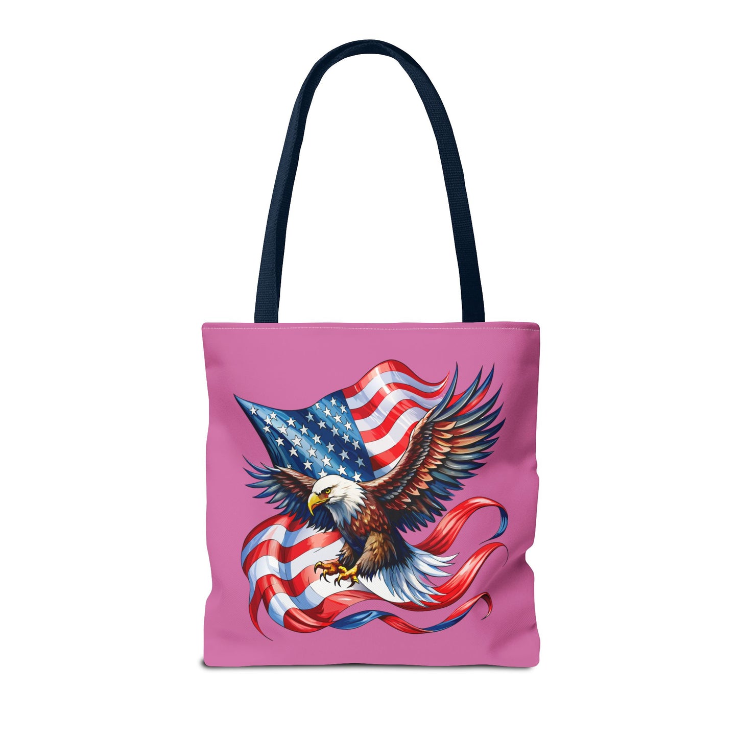 Princess Grace Patriotic Eagle Tote Bag American Flag Design for Independence Day and Everyday Use
