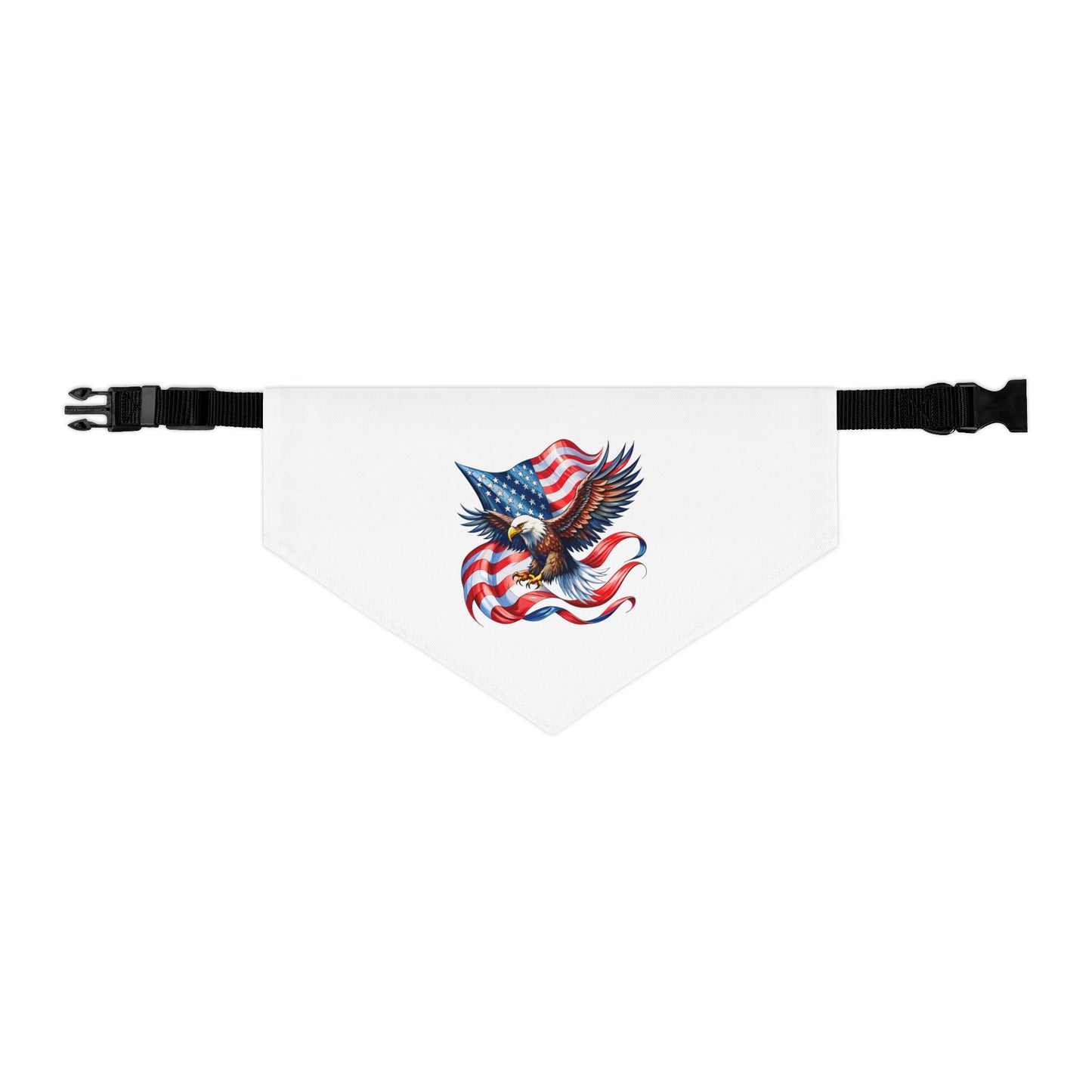 Princess Grace Patriotic Pet Bandana Collar Eagle & American Flag Design for Dogs