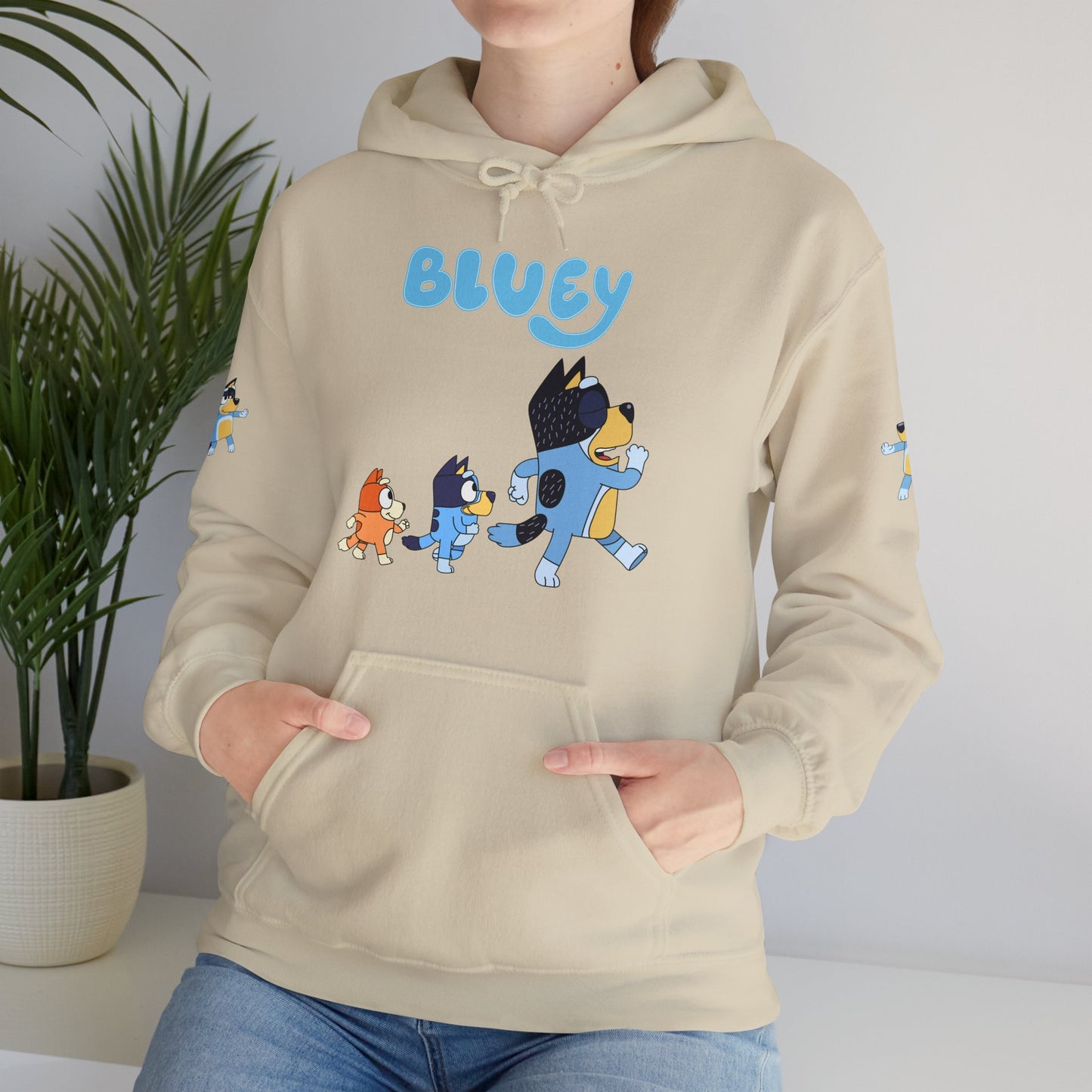Princess Grace Bluey Unisex Hoodie Cozy Cartoon Sweatshirt for Kids & Adults