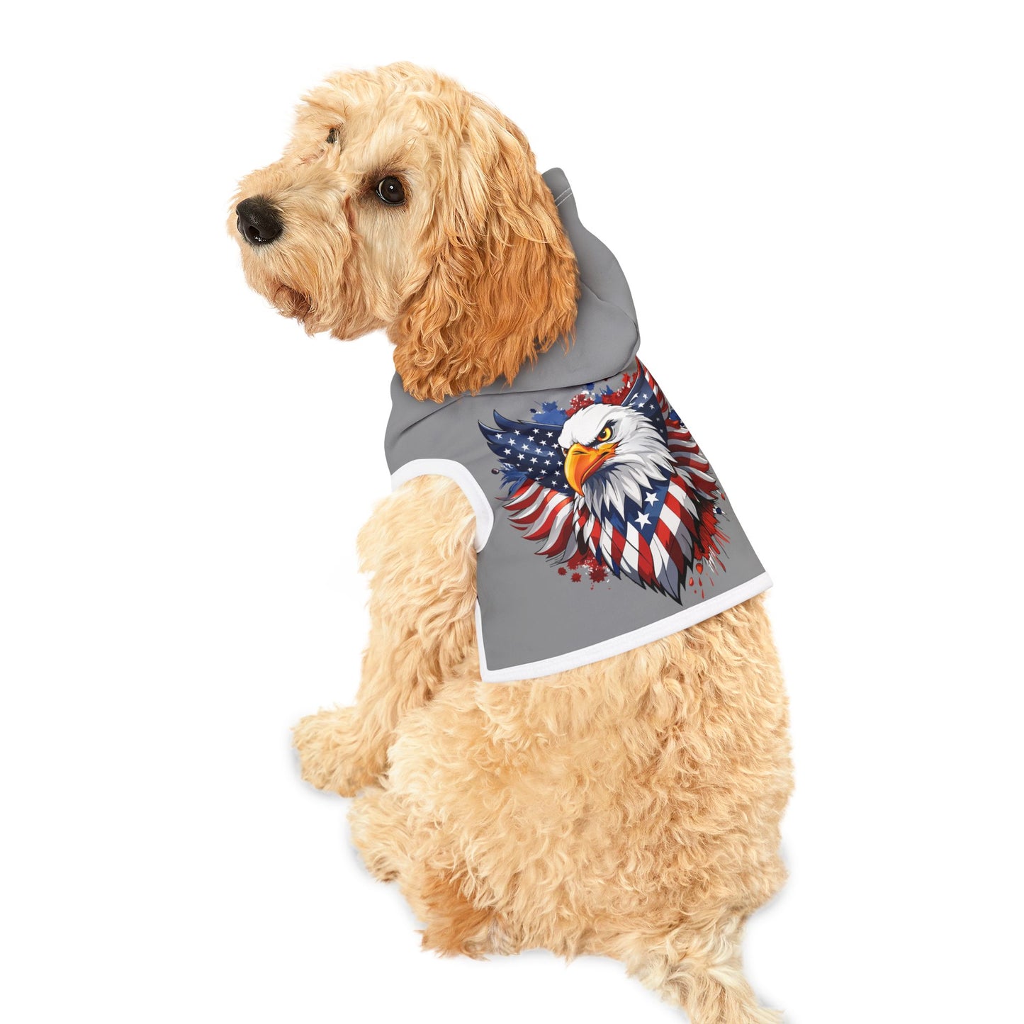 Princess Grace Patriotic Pet Hoodie