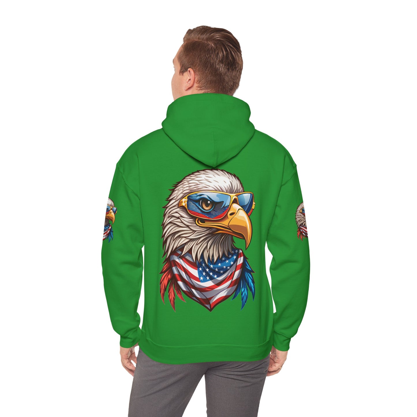 Princess Grace Patriotic American Eagle Hoodie Unisex Heavy Blend Sweatshirt