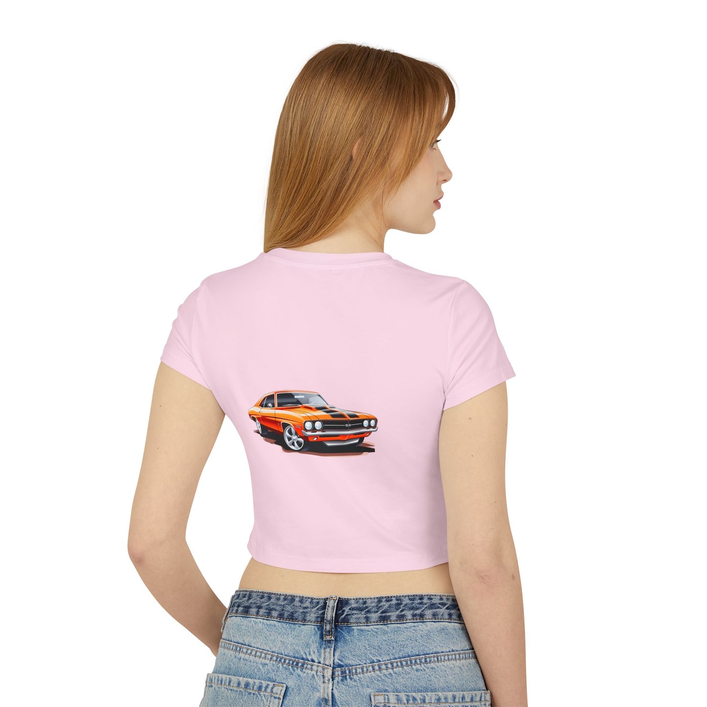 Princess Grace Vintage Hot Wheels Women's Baby Tee Retro Car Graphic Crop Top