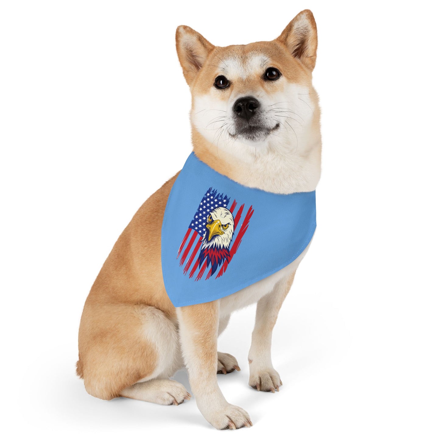 Princess Grace Patriotic Pet Bandana Collar USA Eagle Design for Dogs