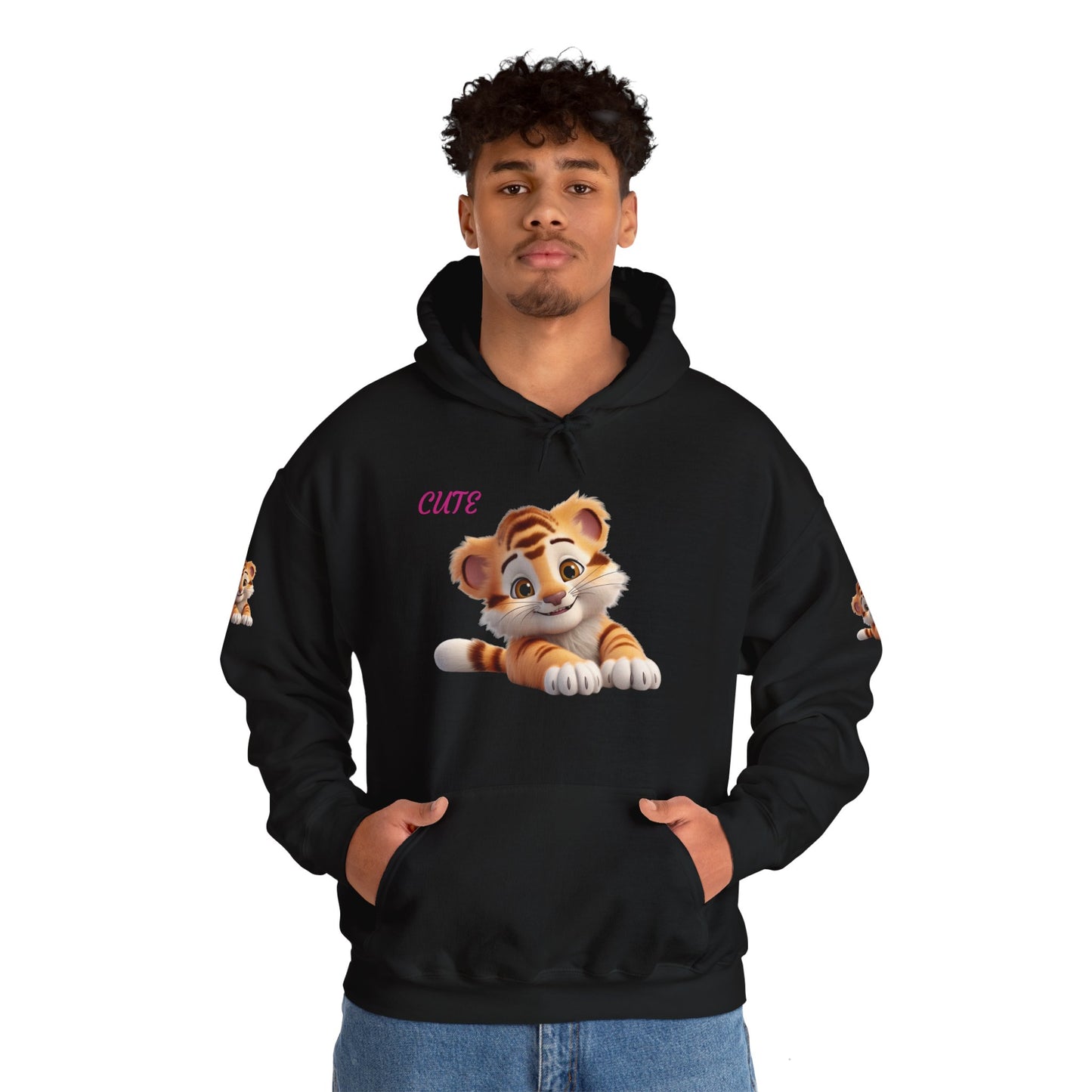 Princess Grace Cute Tiger Design Unisex Heavy Blend Hooded Sweatshirt