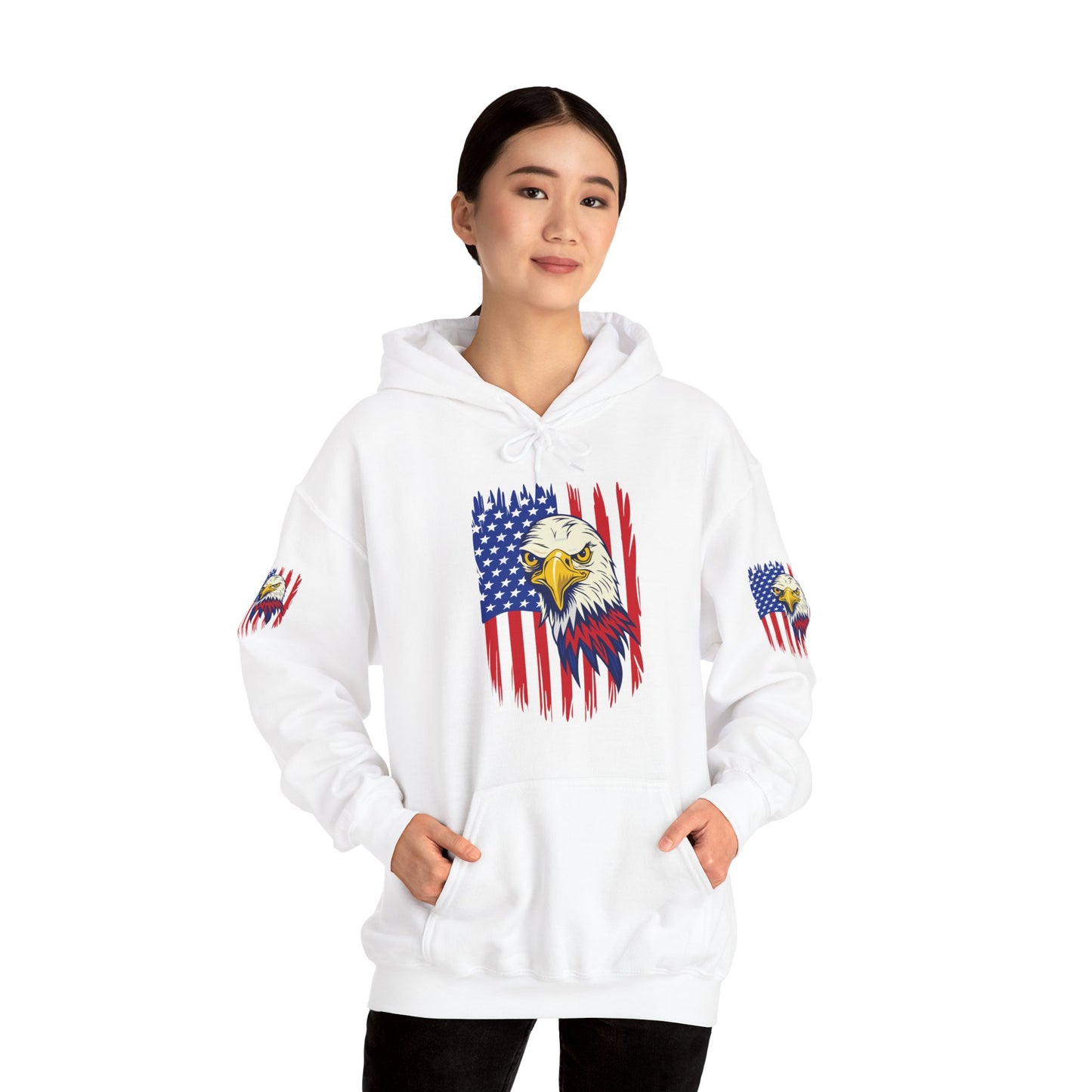 Princess Grace Patriotic Eagle Unisex Heavy Blend Hoodie