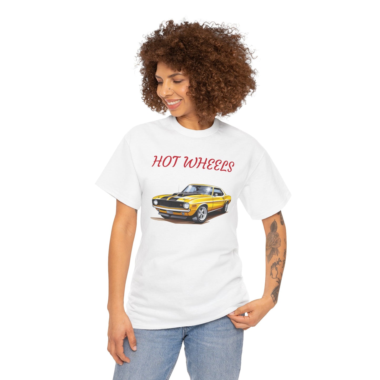 Princess Grace Retro Hot Wheels Unisex Heavy Cotton Tee Classic Car Graphic T-Shirt