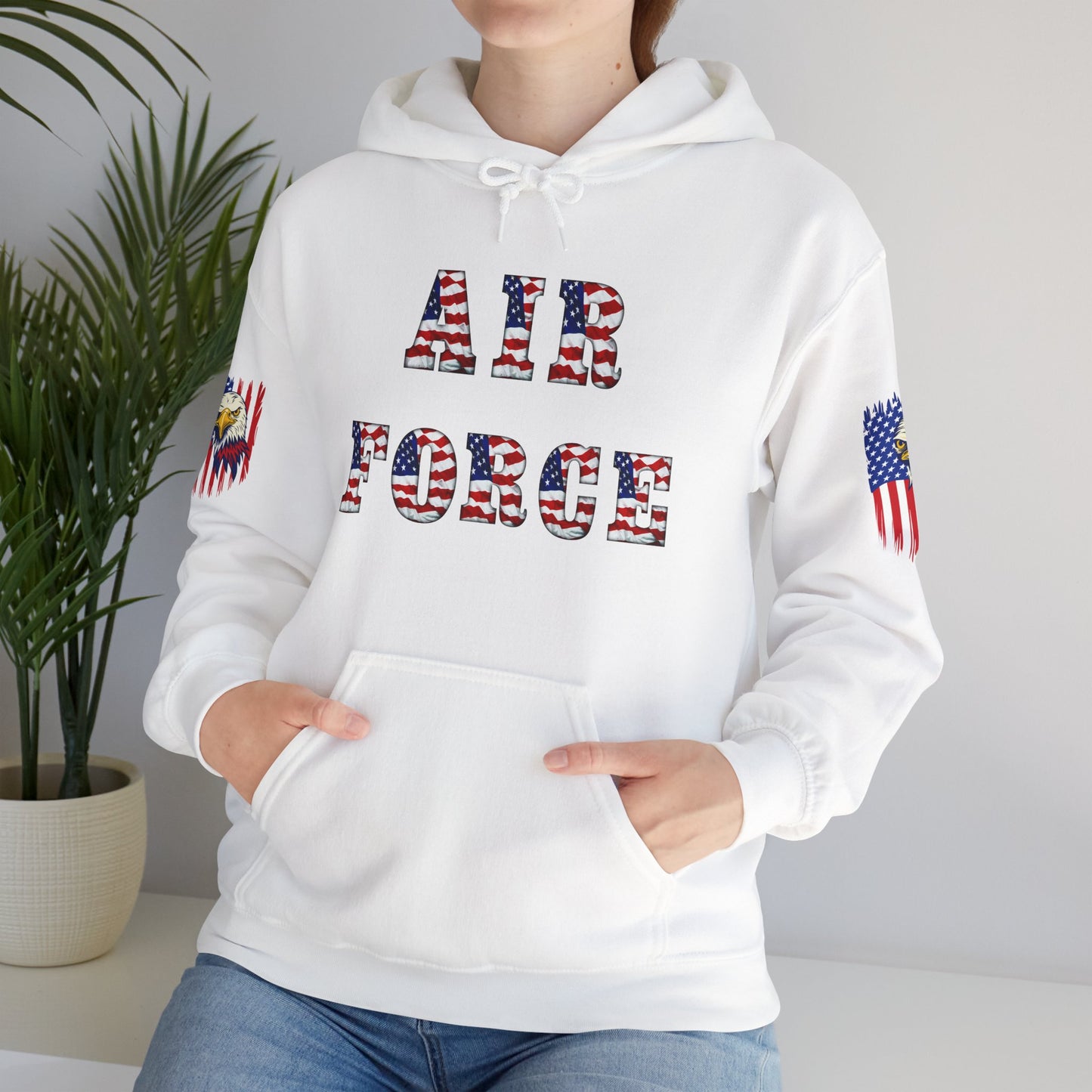 Princess Grace Unisex Air Force Hoodie with Eagle Design