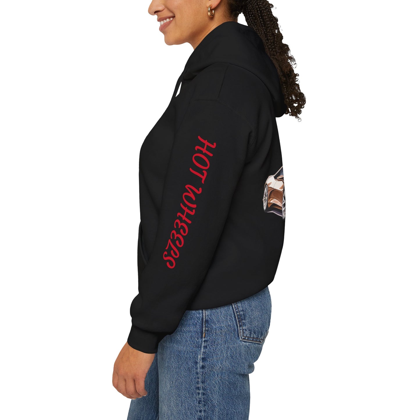 Princess Grace Hot Wheels Unisex Hooded Sweatshirt Stylish Car Graphic Design for Car Enthusiasts
