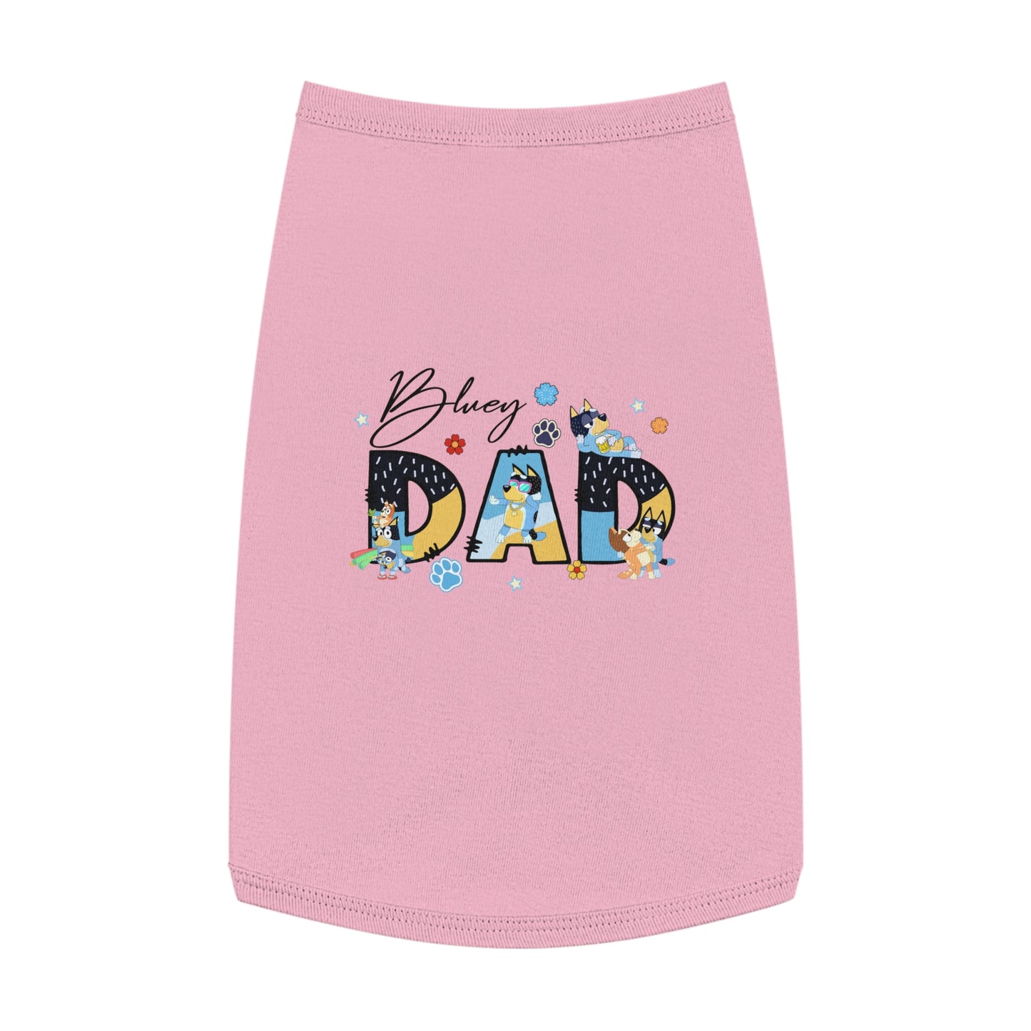 Princess Grace Adorable Bluey Dad Pet Tank Top Fun and Stylish Dog Apparel