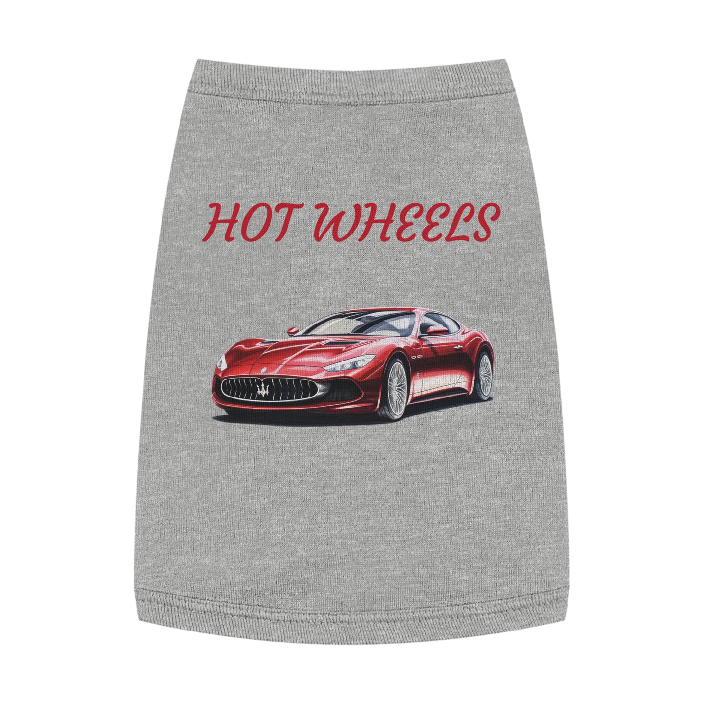 Princess Grace Trendy Hot Wheels Pet Tank Top for Car Enthusiast Dogs