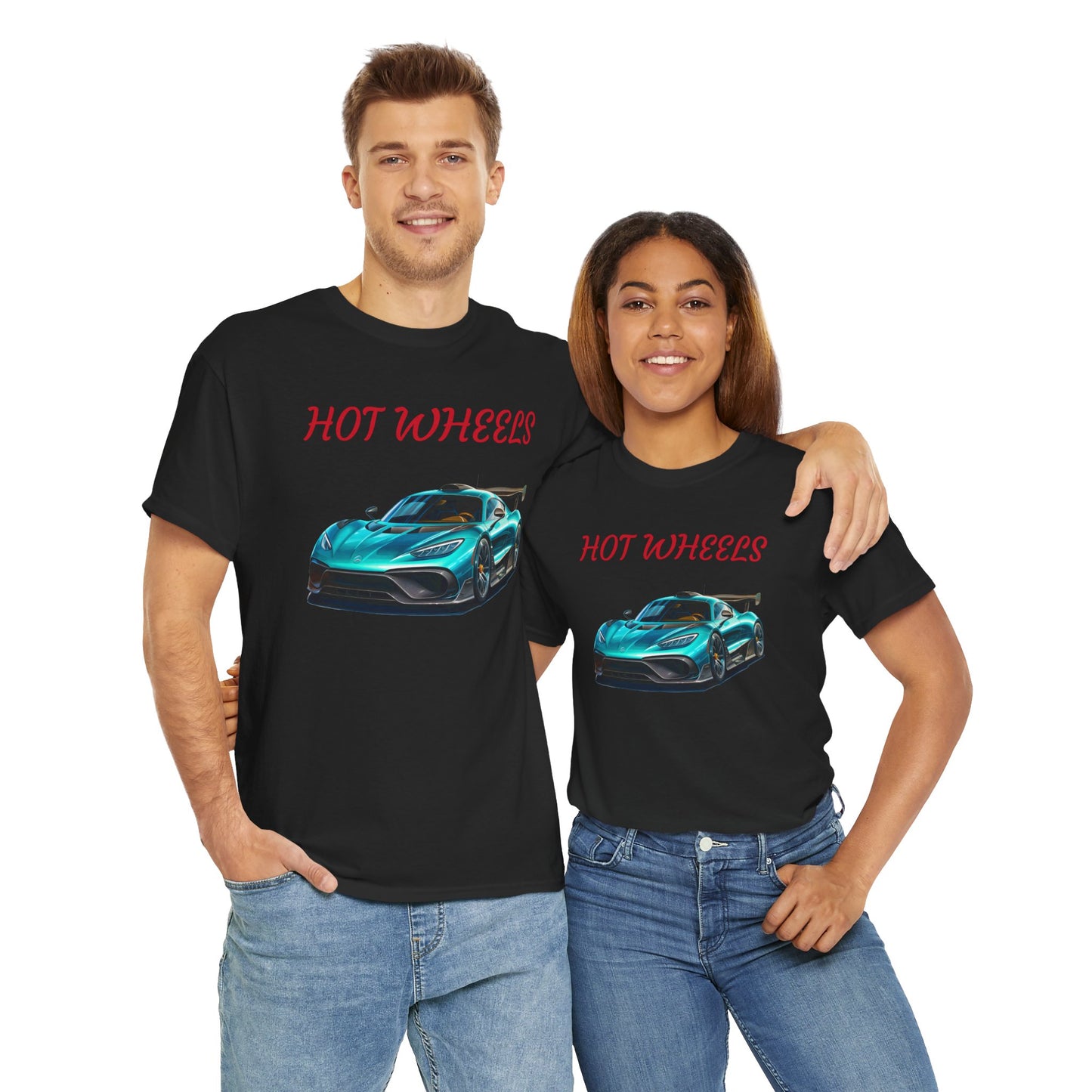 Princess Grace Hot Wheels Unisex Heavy Cotton Tee Cool Car Graphic T-Shirt for Automotive Enthusiasts