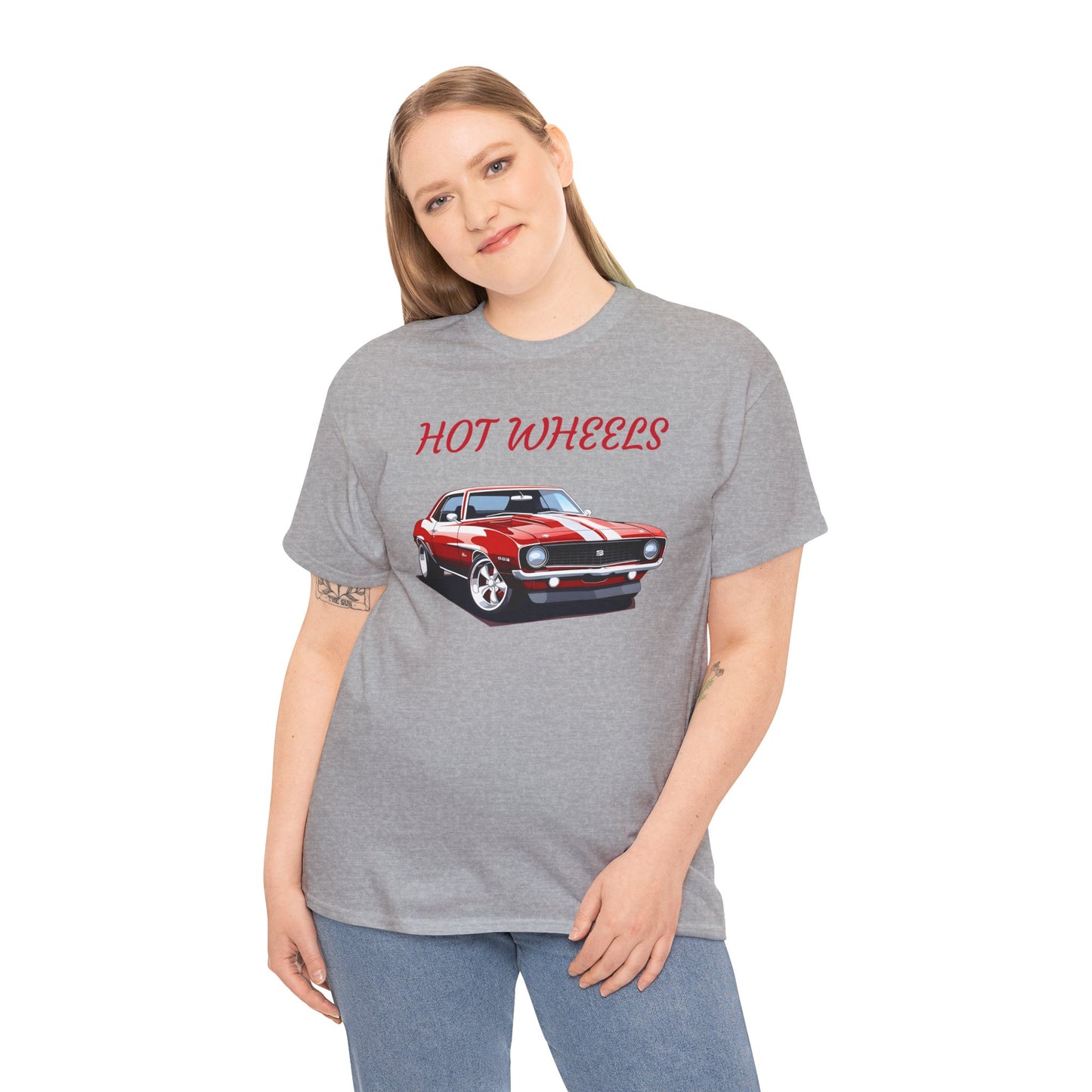 Princess Grace Hot Wheels Graphic Unisex Heavy Cotton Tee Perfect for Car Enthusiasts