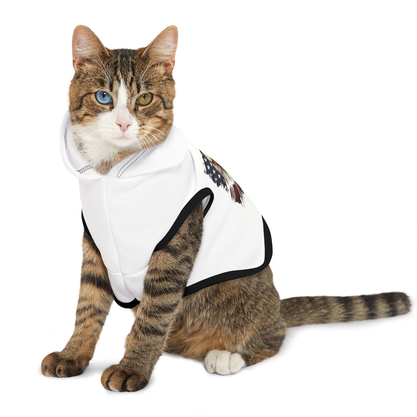 Princess Grace Patriotic Eagle Pet Hoodie for Dogs Comfortable & Stylish