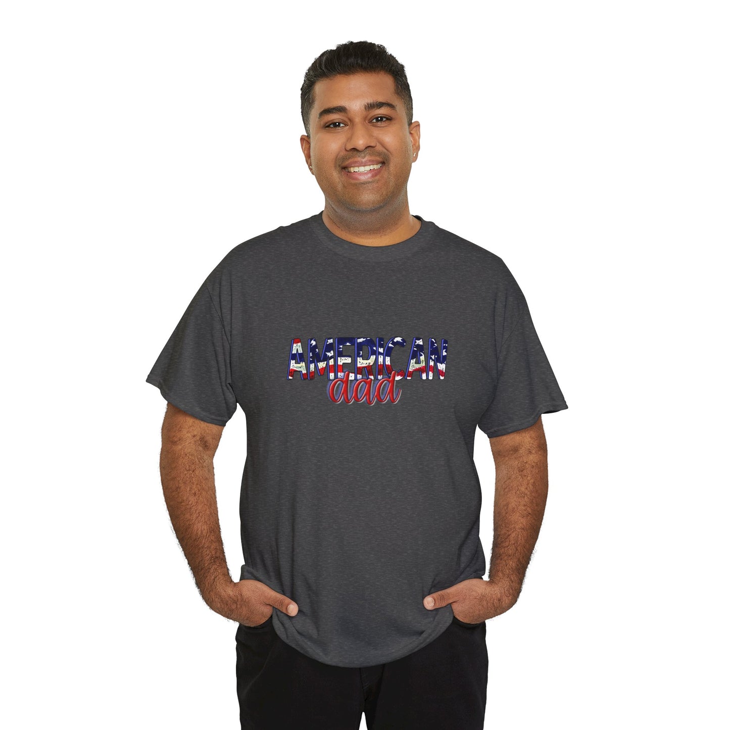Princess Grace Patriotic American Dad Tee Unisex Heavy Cotton T-Shirt