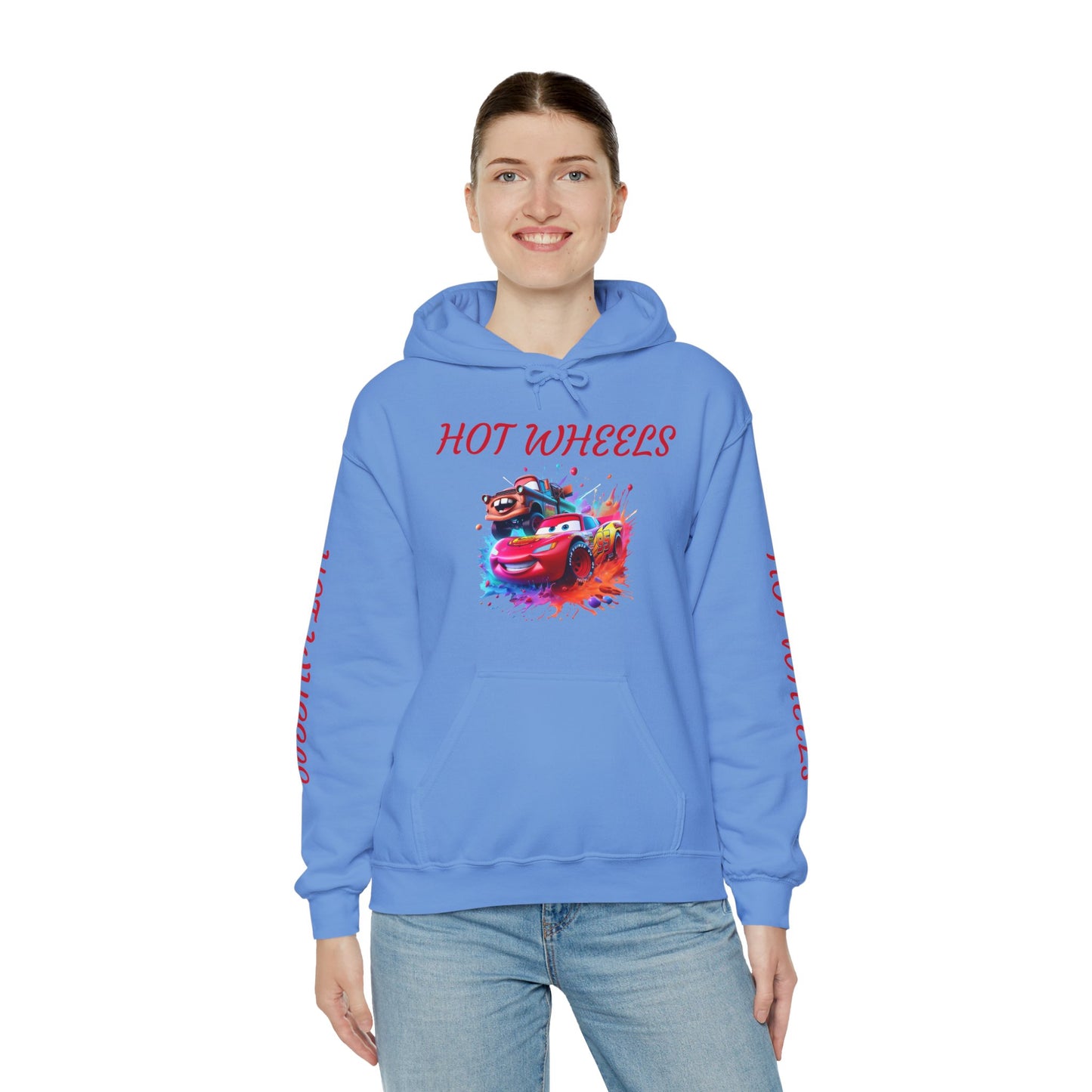 Princess Grace Hot Wheels Unisex Hoodie Retro Racing Design for Kids and Car Enthusiasts
