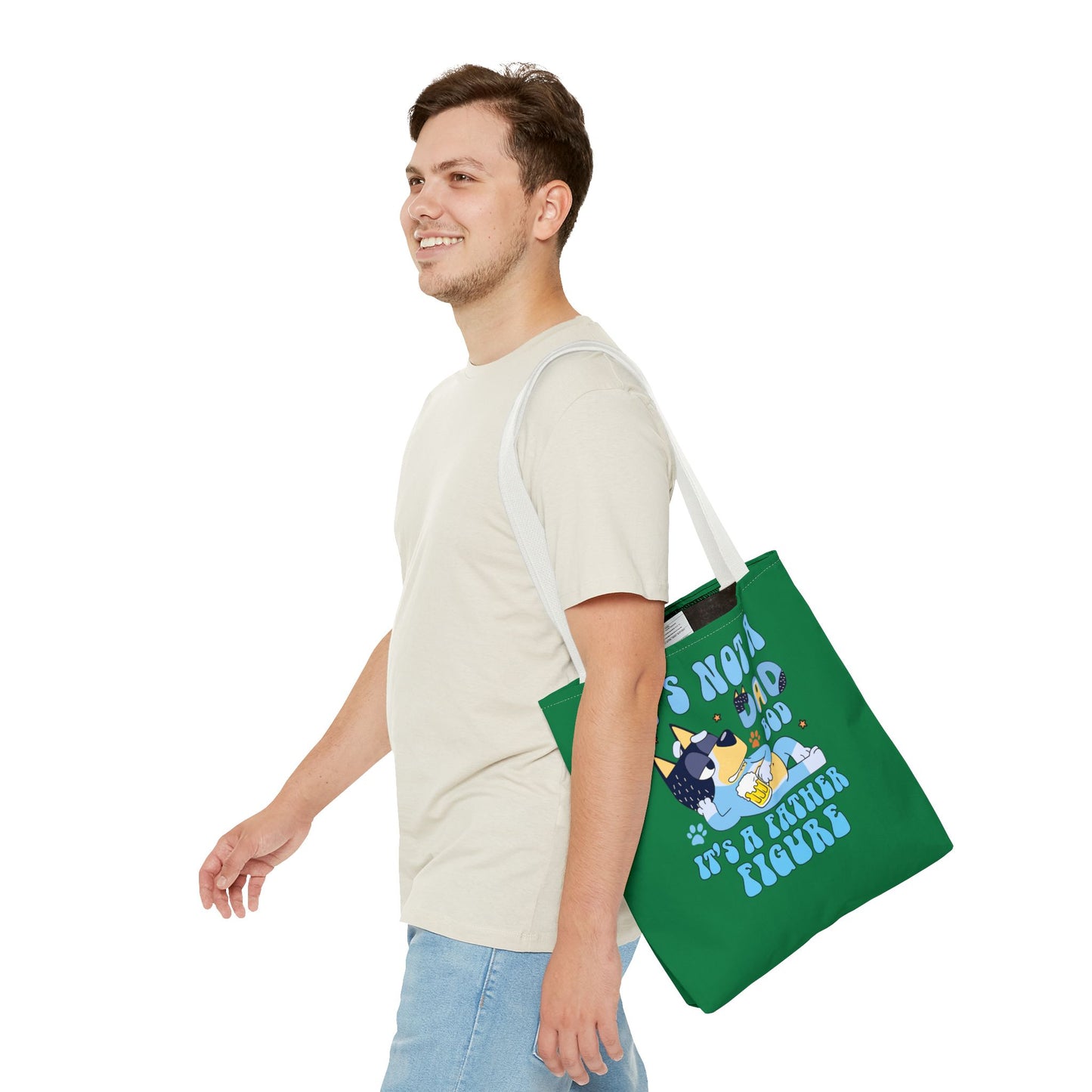 Princess Grace Funny Dad Tote Bag "It's Not a Dad Bod, It's a Father Figure"