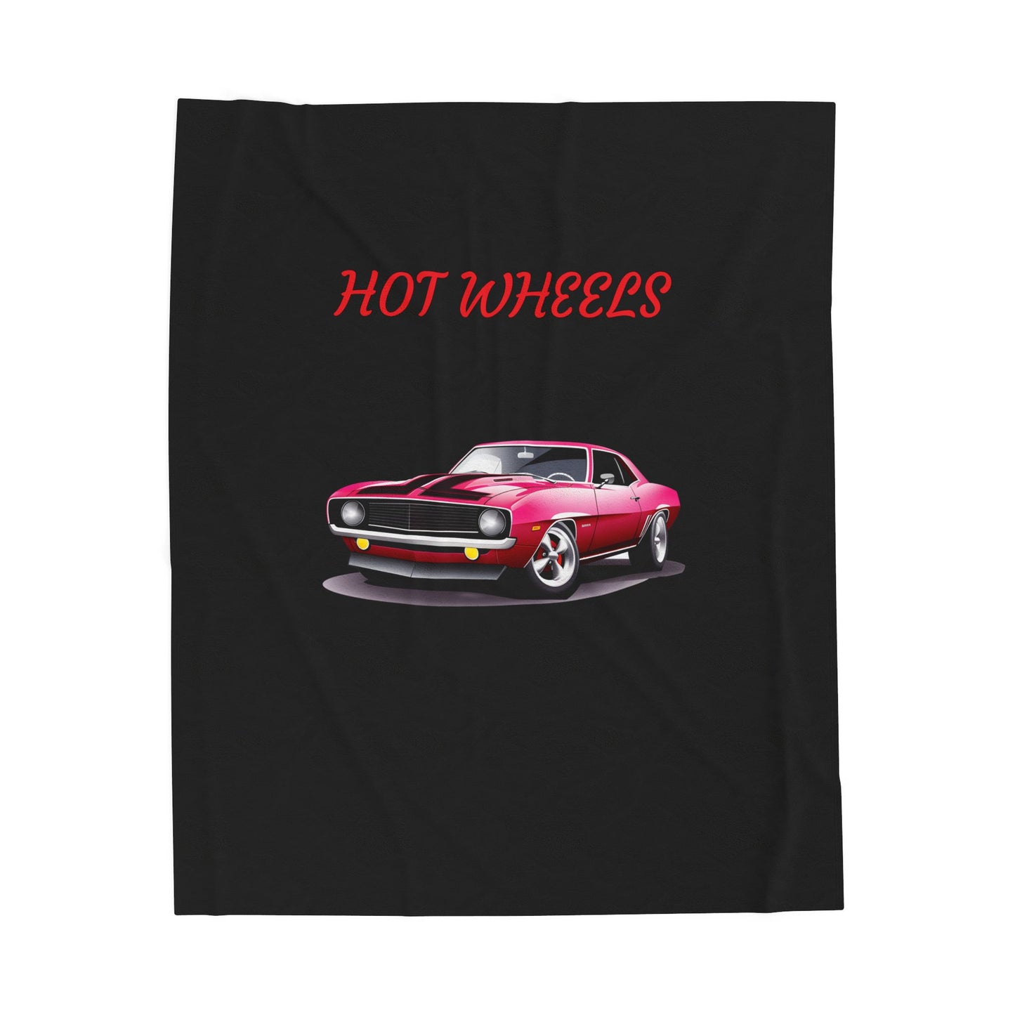 Princess Grace Hot Wheels Velveteen Plush Blanket Cozy Car Themed Throw for Enthusiasts
