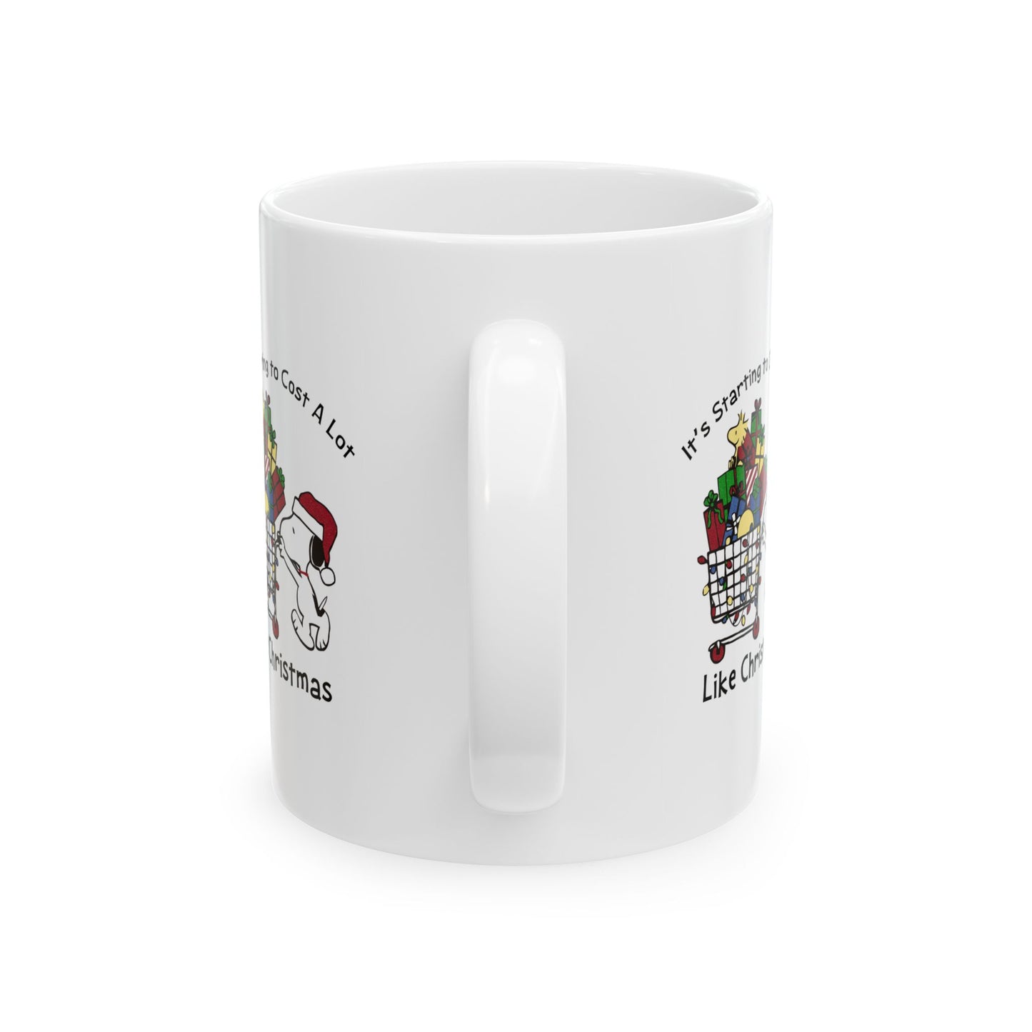 Princess Grace Snoopy Christmas Ceramic Mug Holiday Gift for Dog Lovers