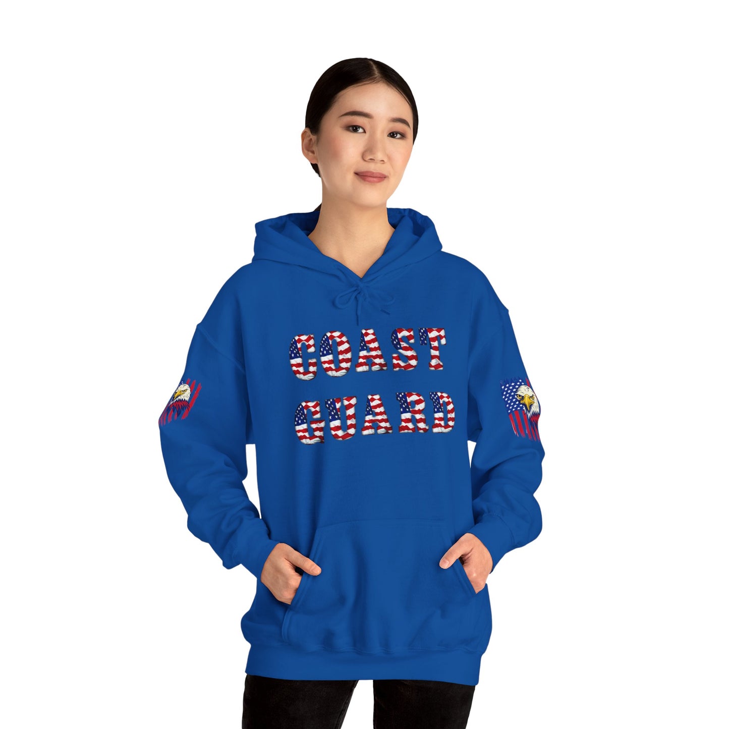 Princess Grace Patriotic Coast Guard Sweatshirt Unisex Heavy Blend Hoodie