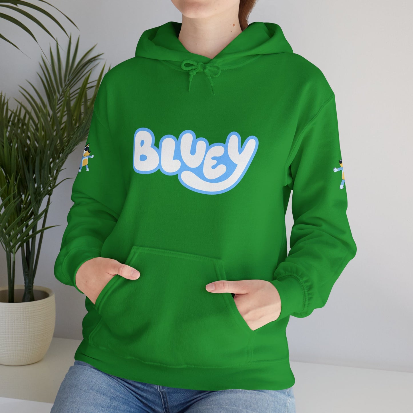 Princess Grace Bluey Unisex Heavy Blend Hoodie Cozy Cartoon Sweatshirt for Kids & Adults