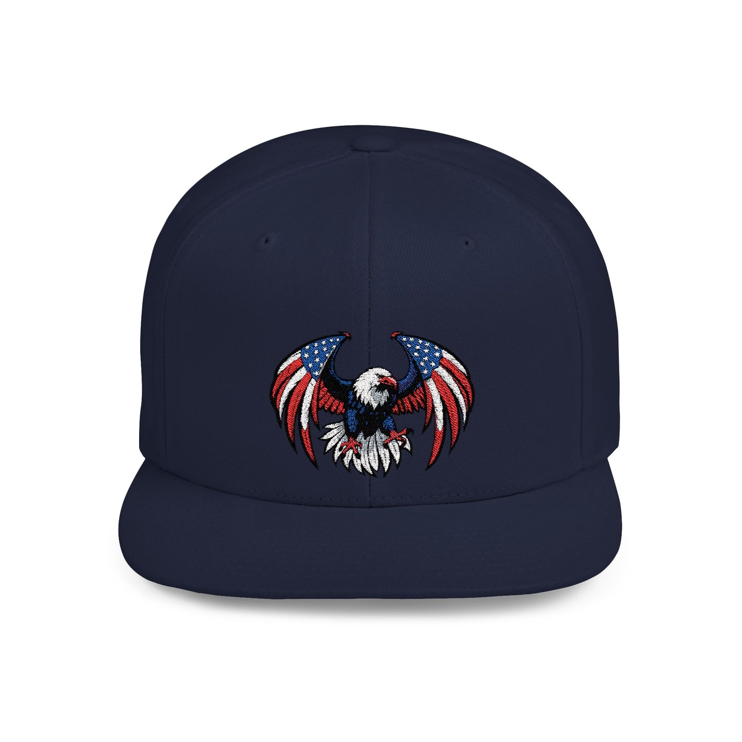 Princess Grace Patriotic Eagle Flat Bill Snapback Hat