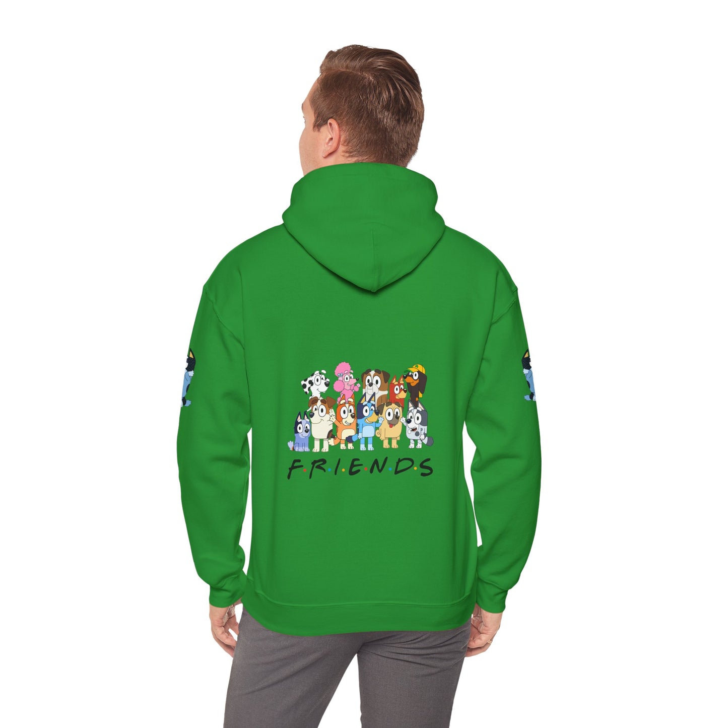 Princess Grace Bluey Unisex Heavy Blend Hooded Sweatshirt 'Friends' Cartoon Design