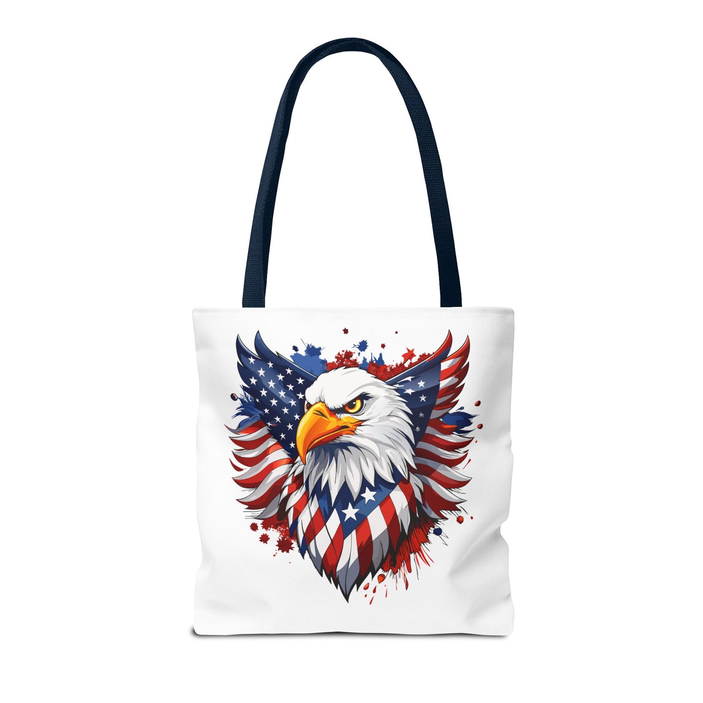 Princess Grace Patriotic Eagle Tote Bag Red White and Blue Design for Independence Day