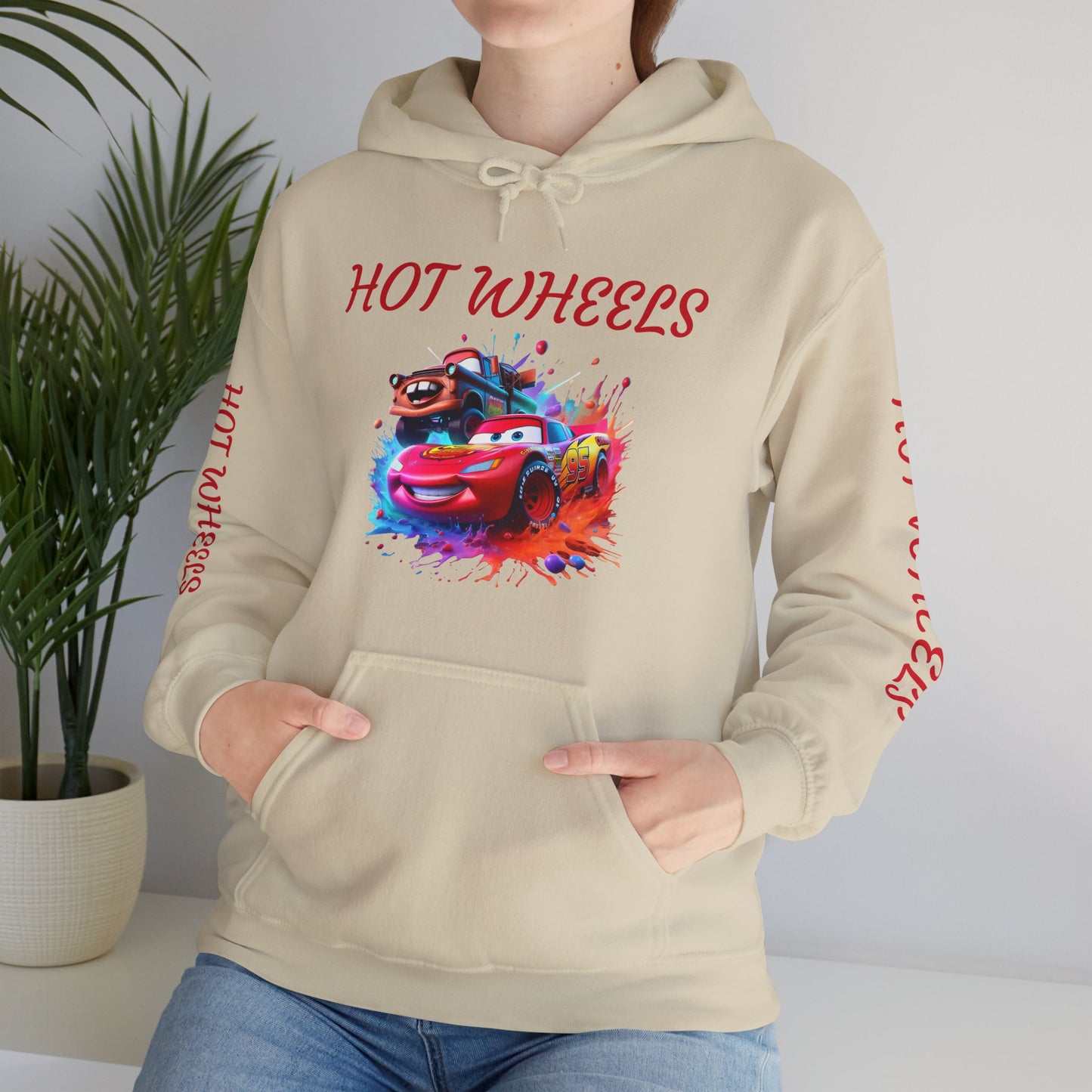 Princess Grace Hot Wheels Unisex Hoodie Retro Racing Design for Kids and Car Enthusiasts