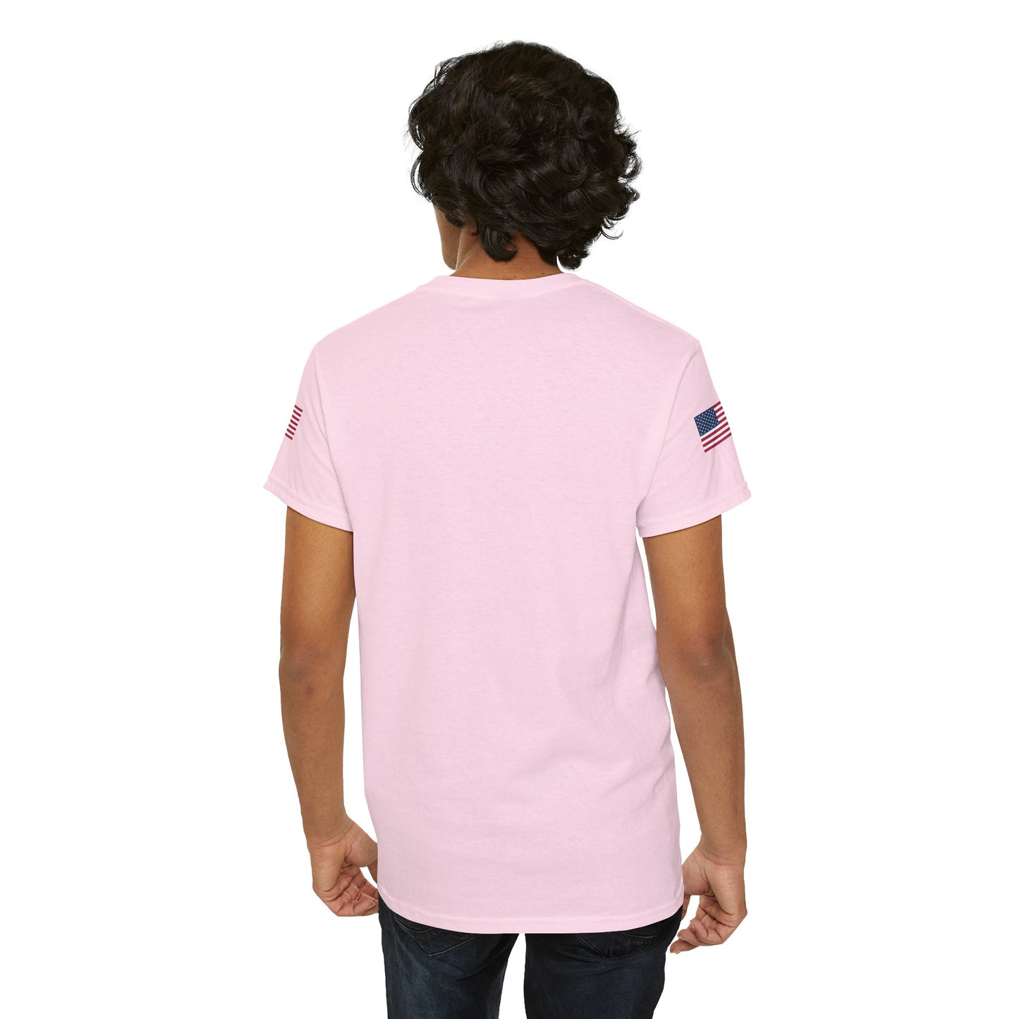 Princess Grace Patriotic Unisex Heavy Cotton Tee with USA Flag Design