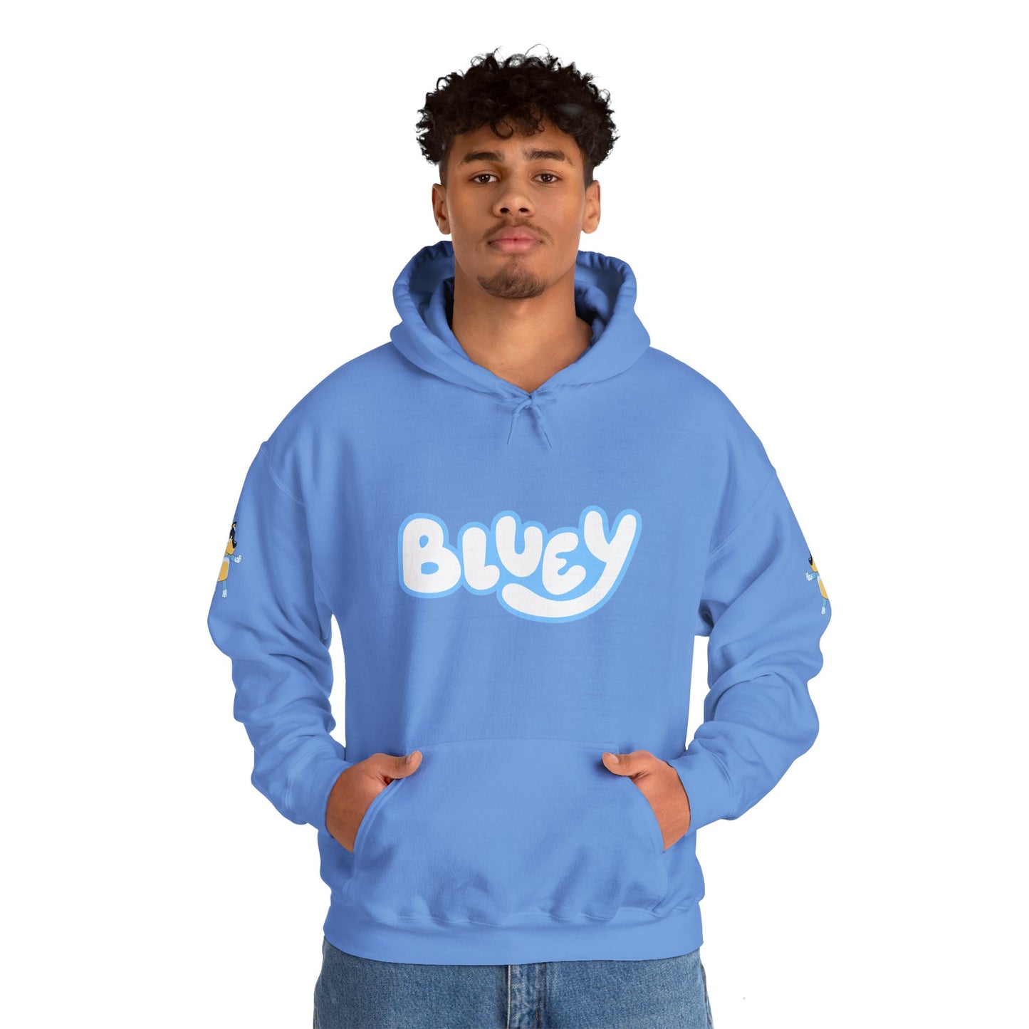 Princess Grace Bluey Unisex Heavy Blend Hoodie Cozy Cartoon Sweatshirt for Kids & Adults