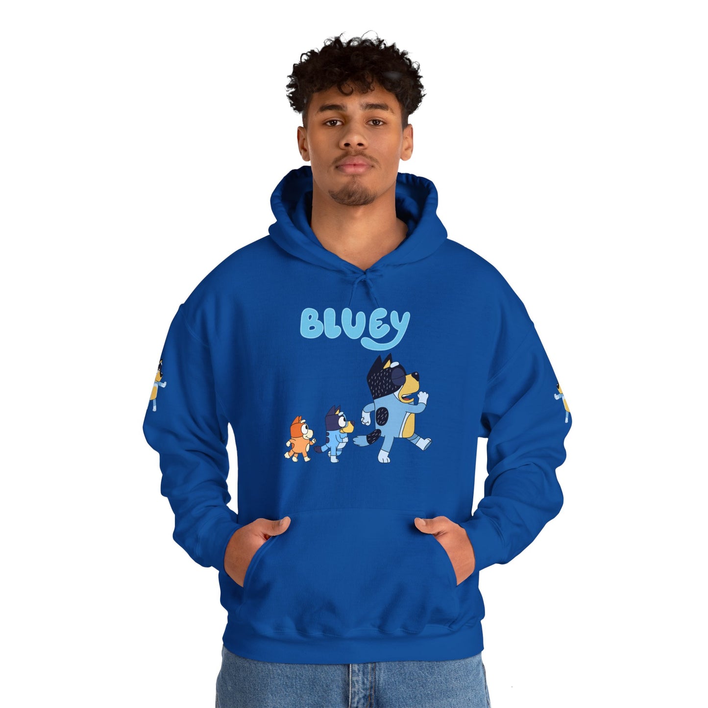 Princess Grace Bluey Unisex Hoodie Cozy Cartoon Sweatshirt for Kids & Adults