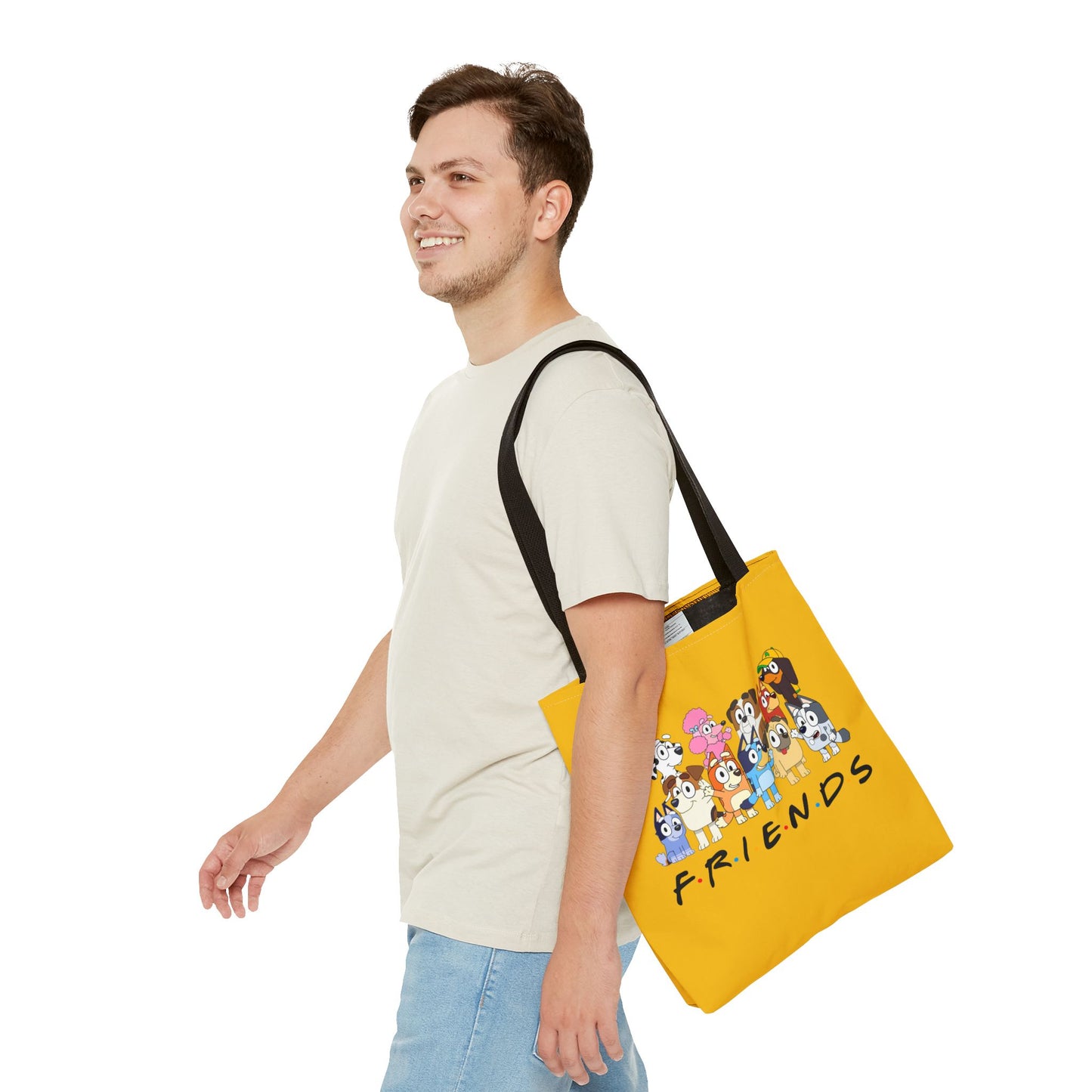 Princess Grace Bluey Colorful Friends Tote Bag Perfect for Dog Lovers and Casual Outings