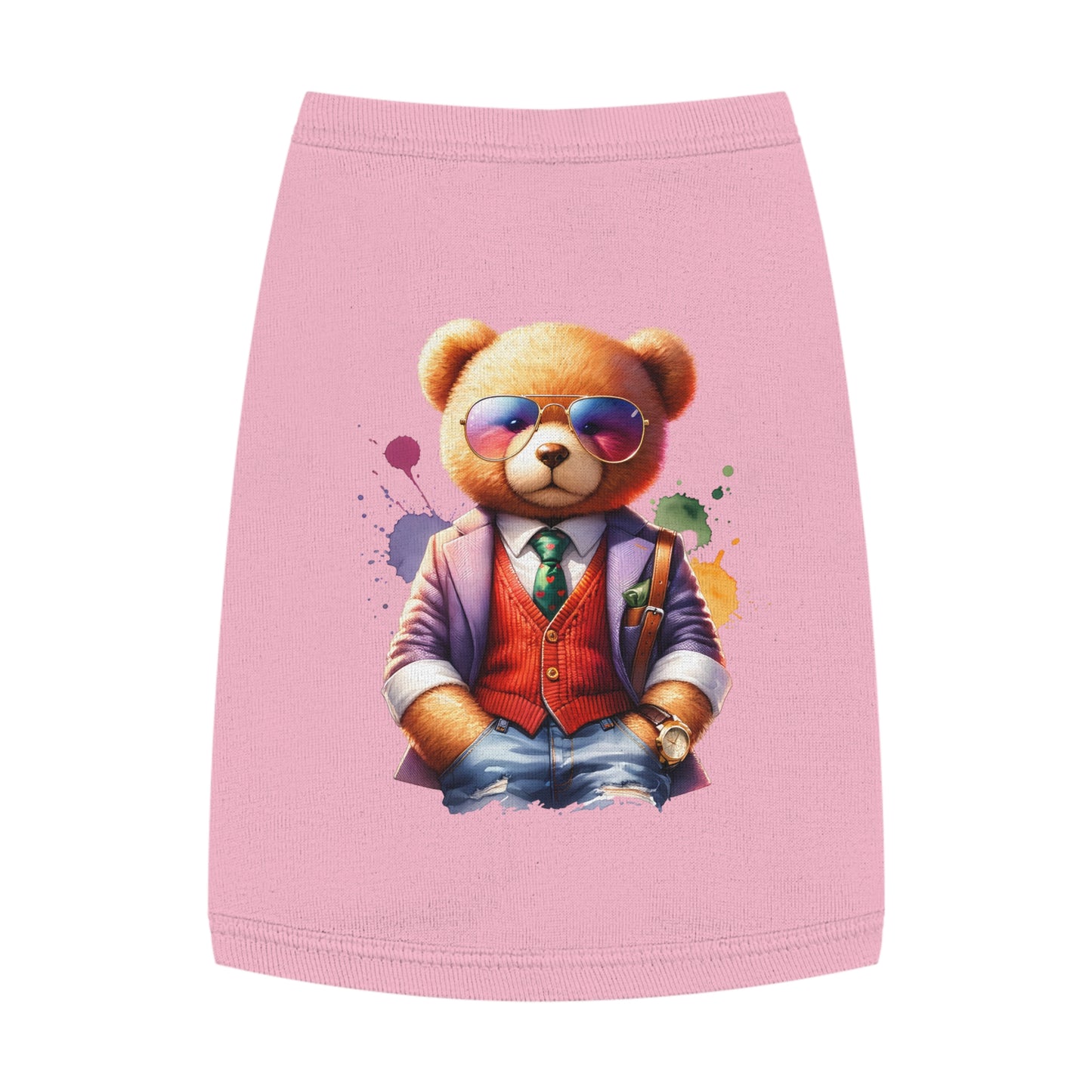 Princess Grace CUTE Stylish Pet Tank Top Trendy Bear Design for Small Dogs & Cats