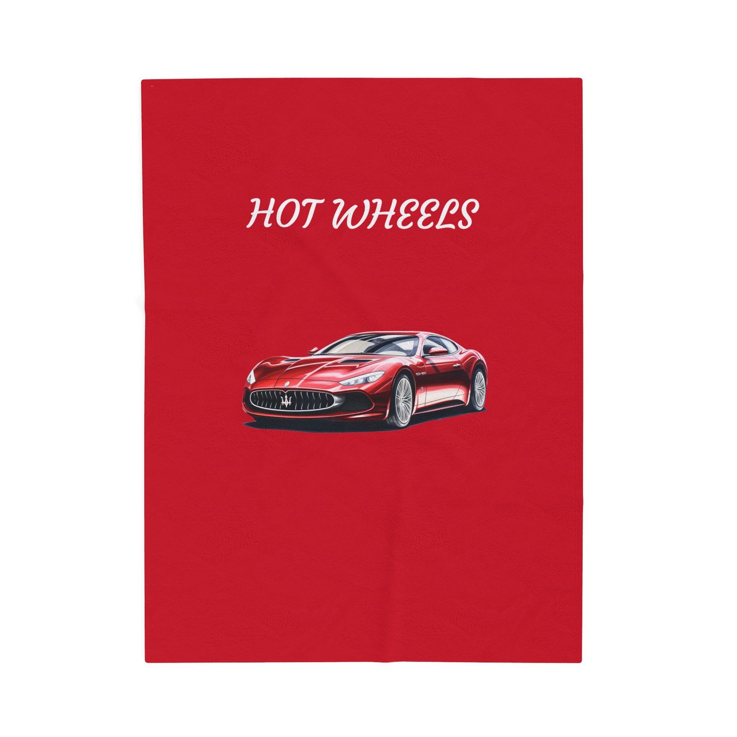 Princess Grace Hot Wheels Velveteen Plush Blanket Cozy Car Themed Throw for Kids and Car Enthusiasts