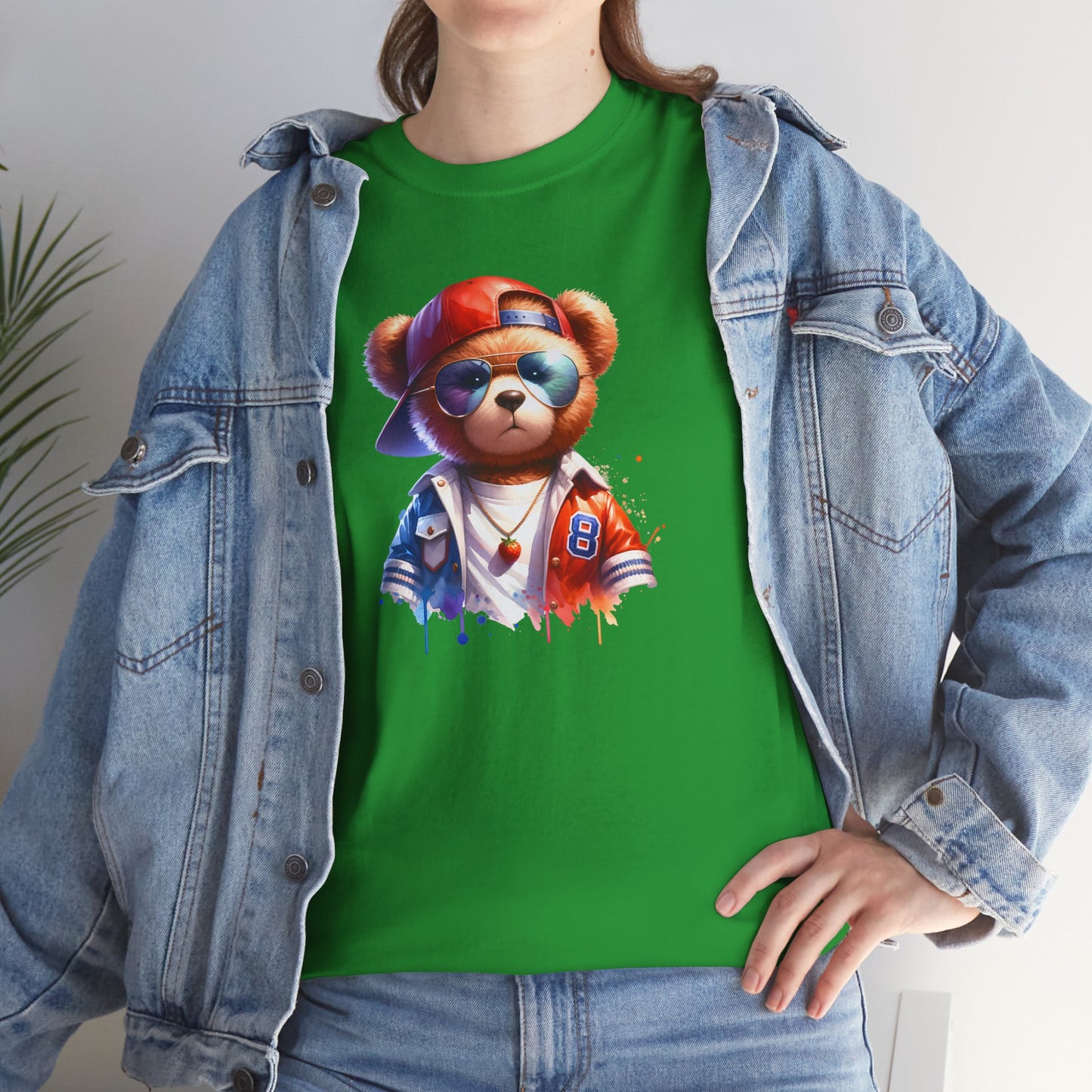 Princess Grace Cool Bear Graphic Unisex Heavy Cotton Tee