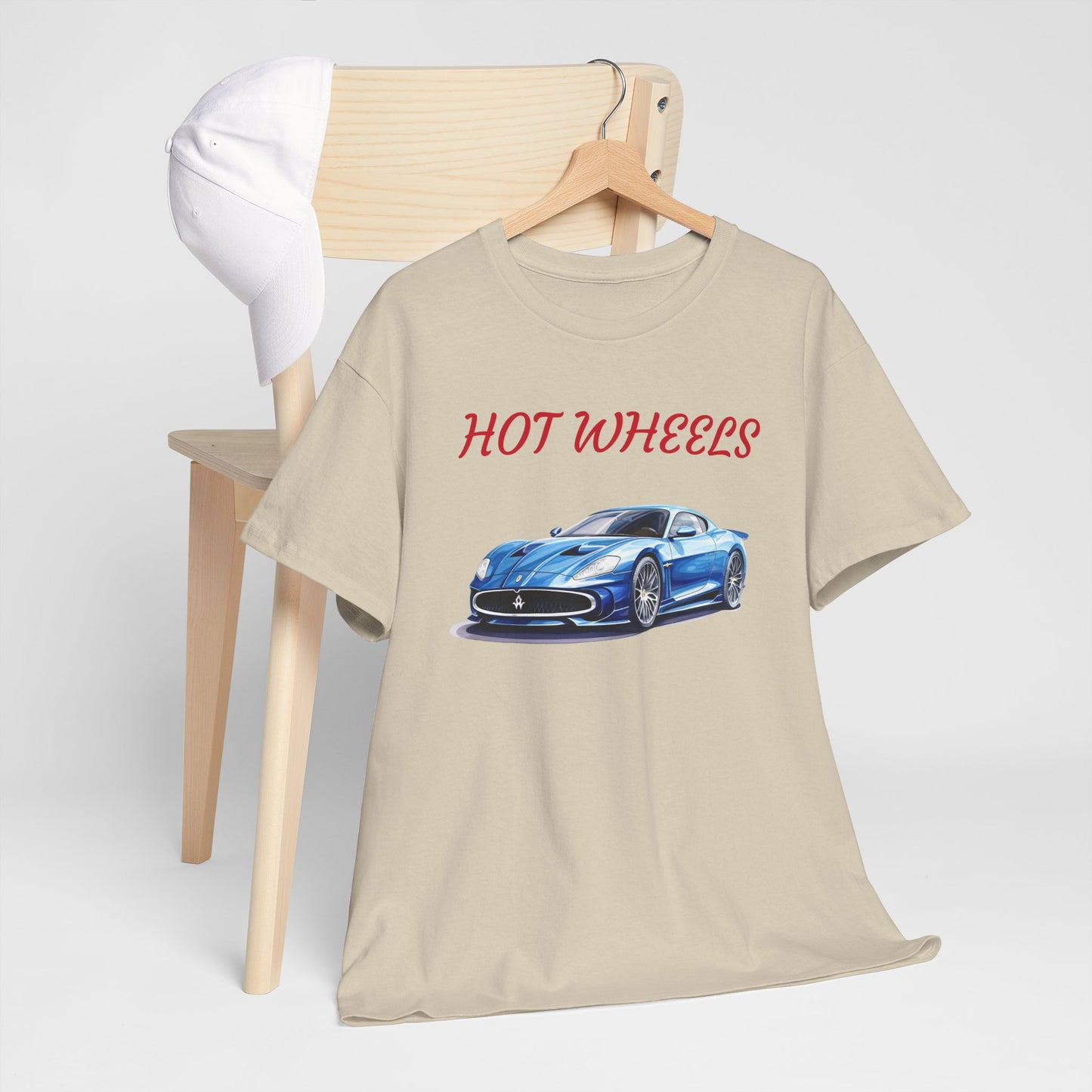 Princess Grace Hot Wheels Unisex Heavy Cotton Tee Classic Car Graphic T-Shirt for Auto Enthusiasts