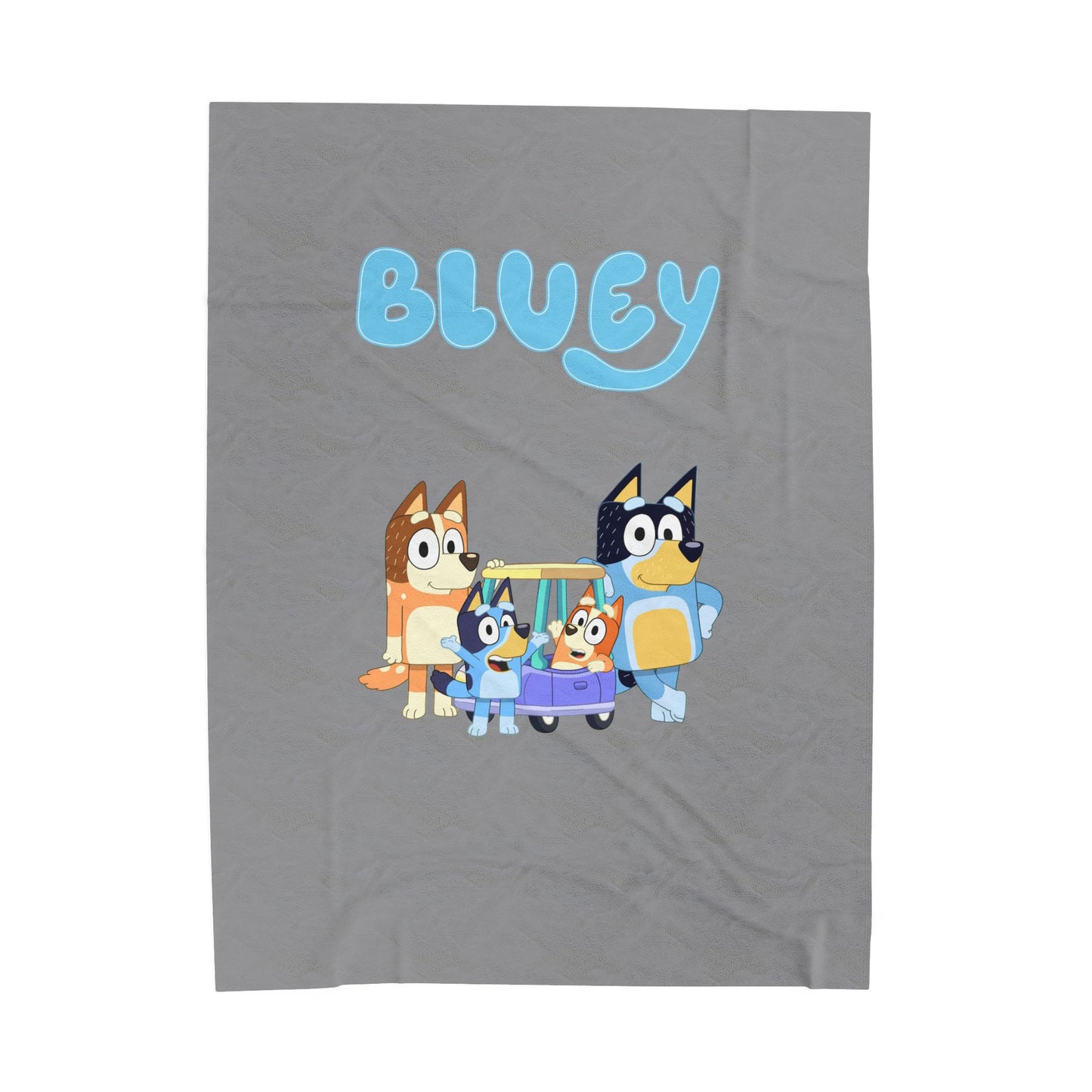 Princess Grace Bluey Plush Blanket Soft Velveteen Kids Throw for Cozy Comfort
