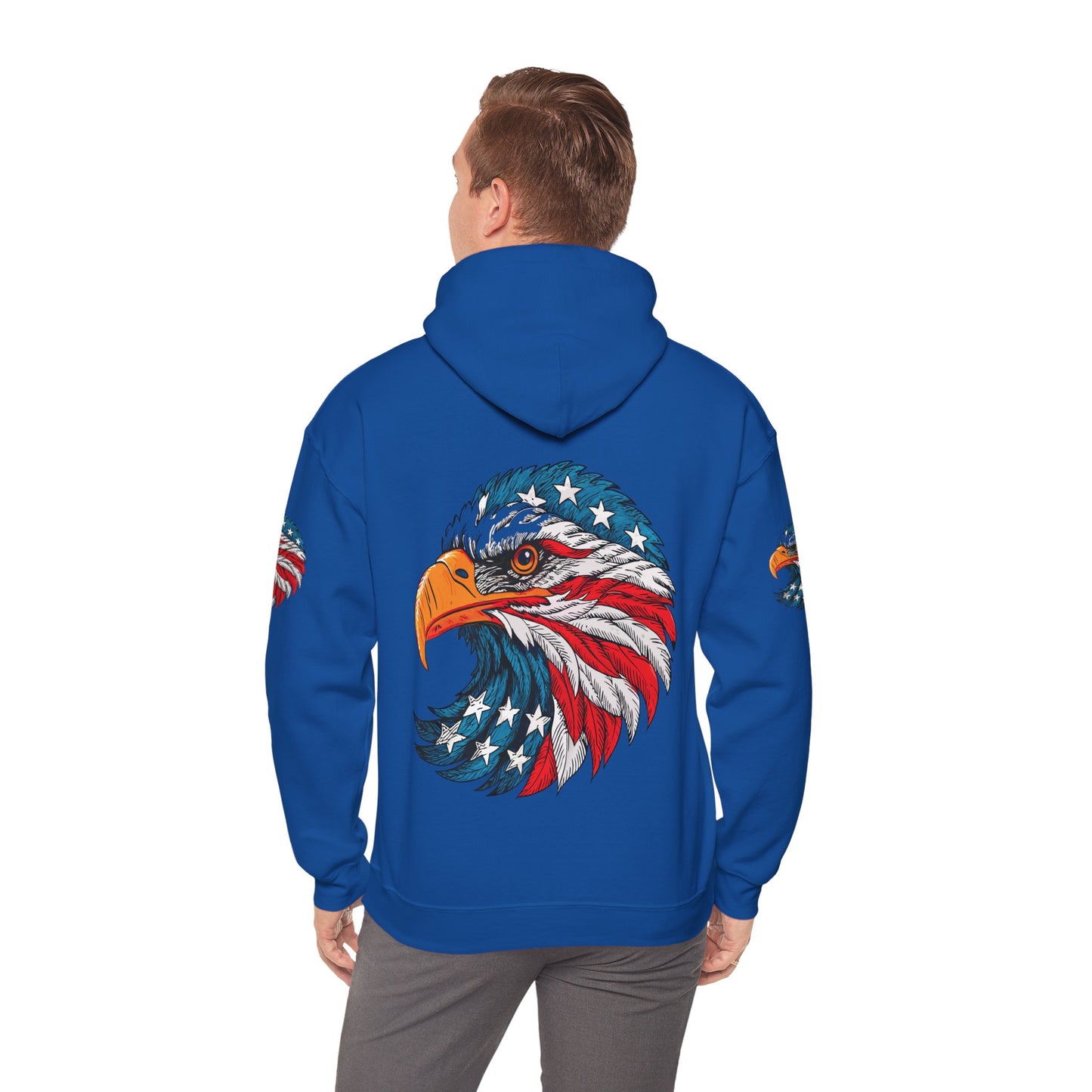 Princess Grace Patriotic Eagle Hoodie Unisex Heavy Blend Sweatshirt