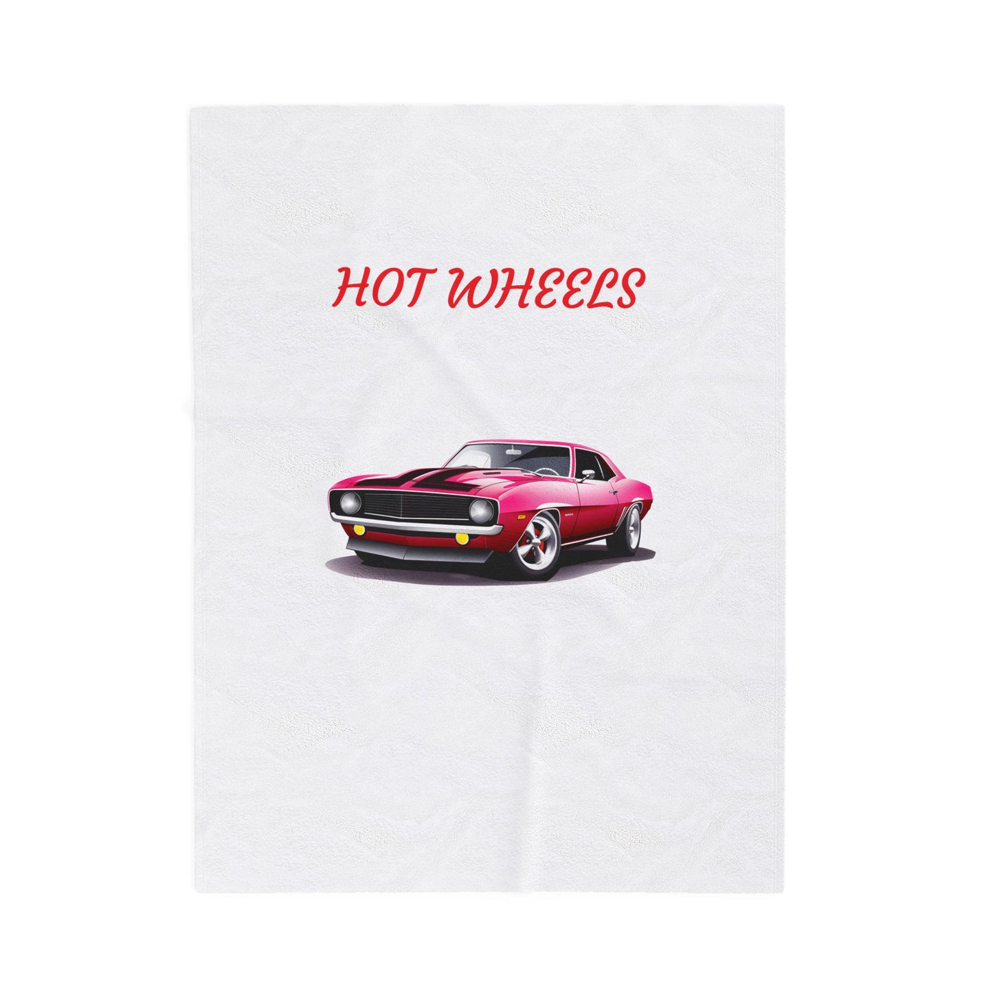 Princess Grace Hot Wheels Velveteen Plush Blanket Cozy Racing Car Throw for Kids & Car Enthusiasts