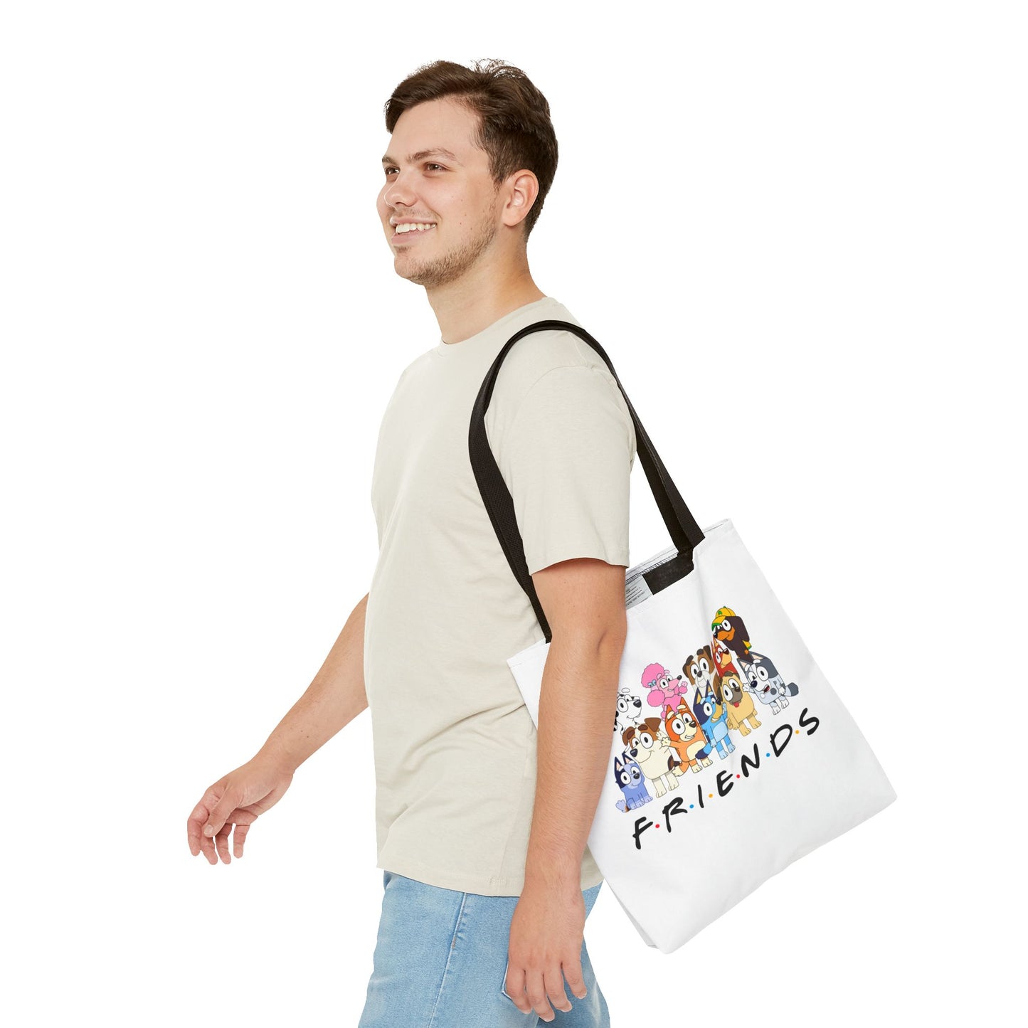 Princess Grace Cute Animal Friends Tote Bag Perfect for Dog Lovers & Friendship Gifts