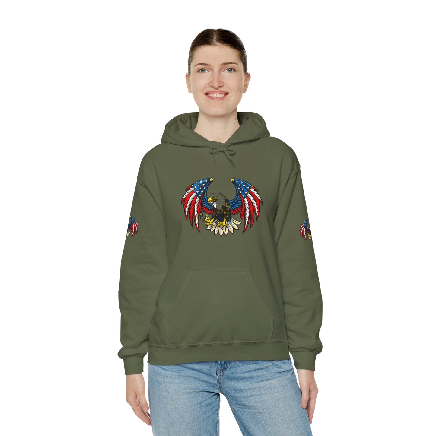 Princess Grace American Eagle Emblem Patriotic Unisex Hoodie