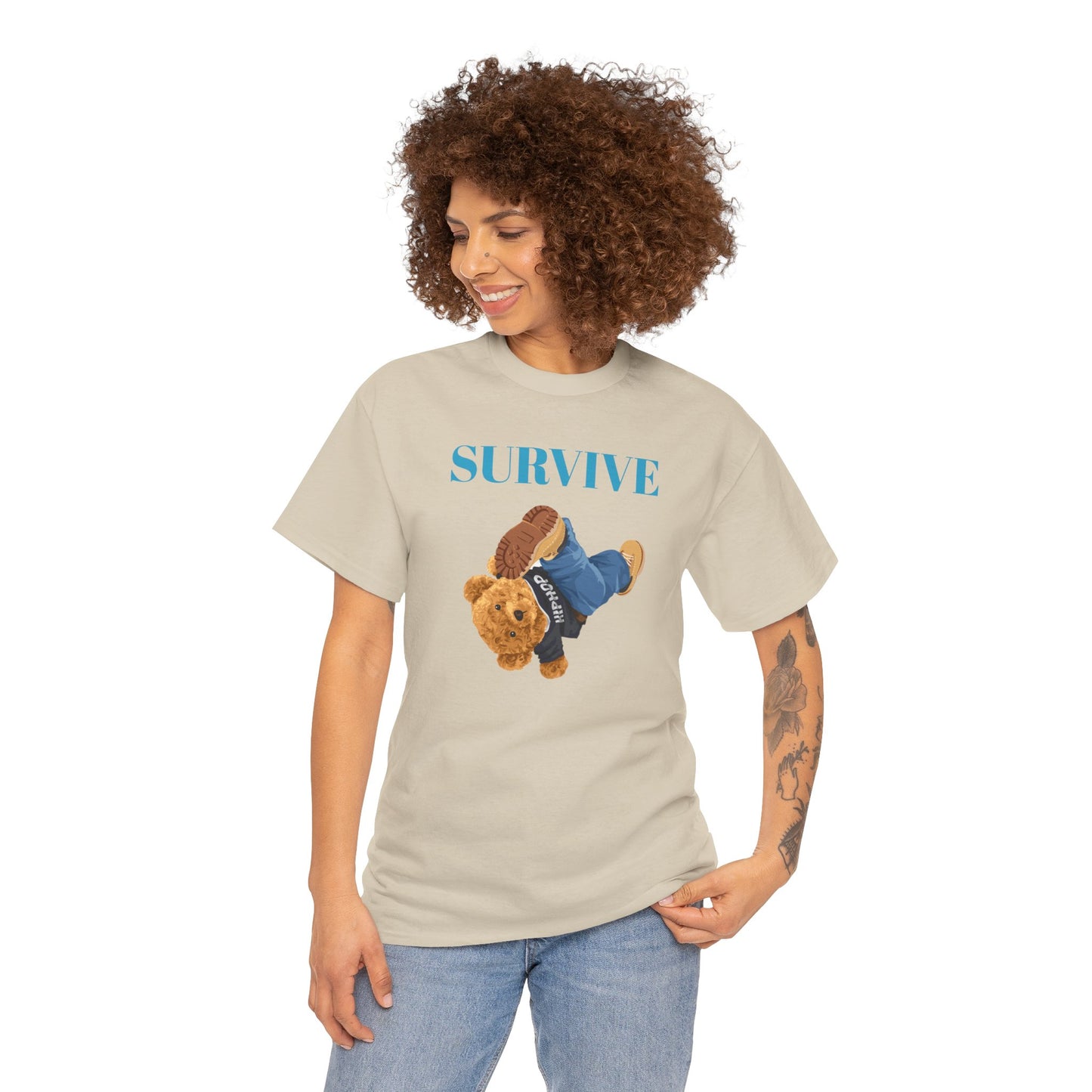 Princess Grace Survive Graphic Unisex Heavy Cotton Tee