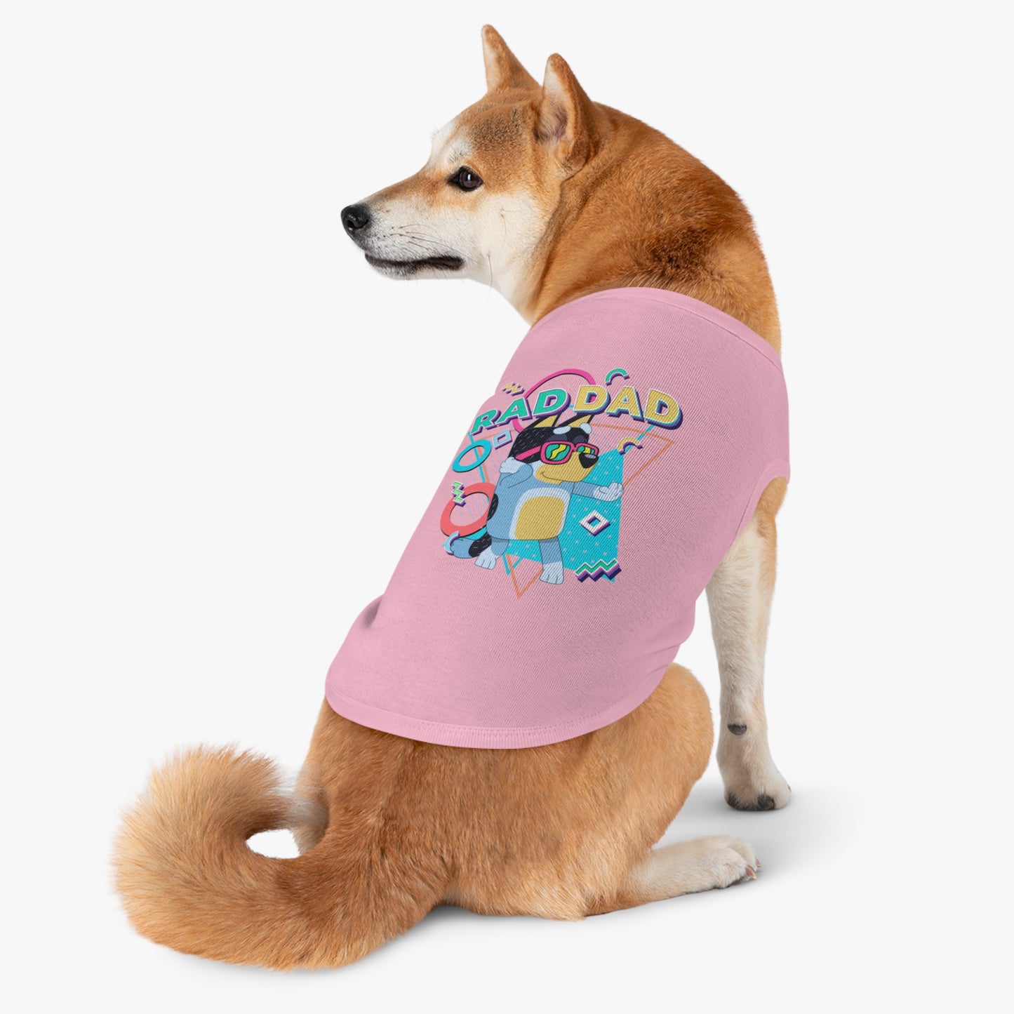 Princess Grace BLUEY Rad Dad Pet Tank Top Fun & Stylish Dog Apparel
