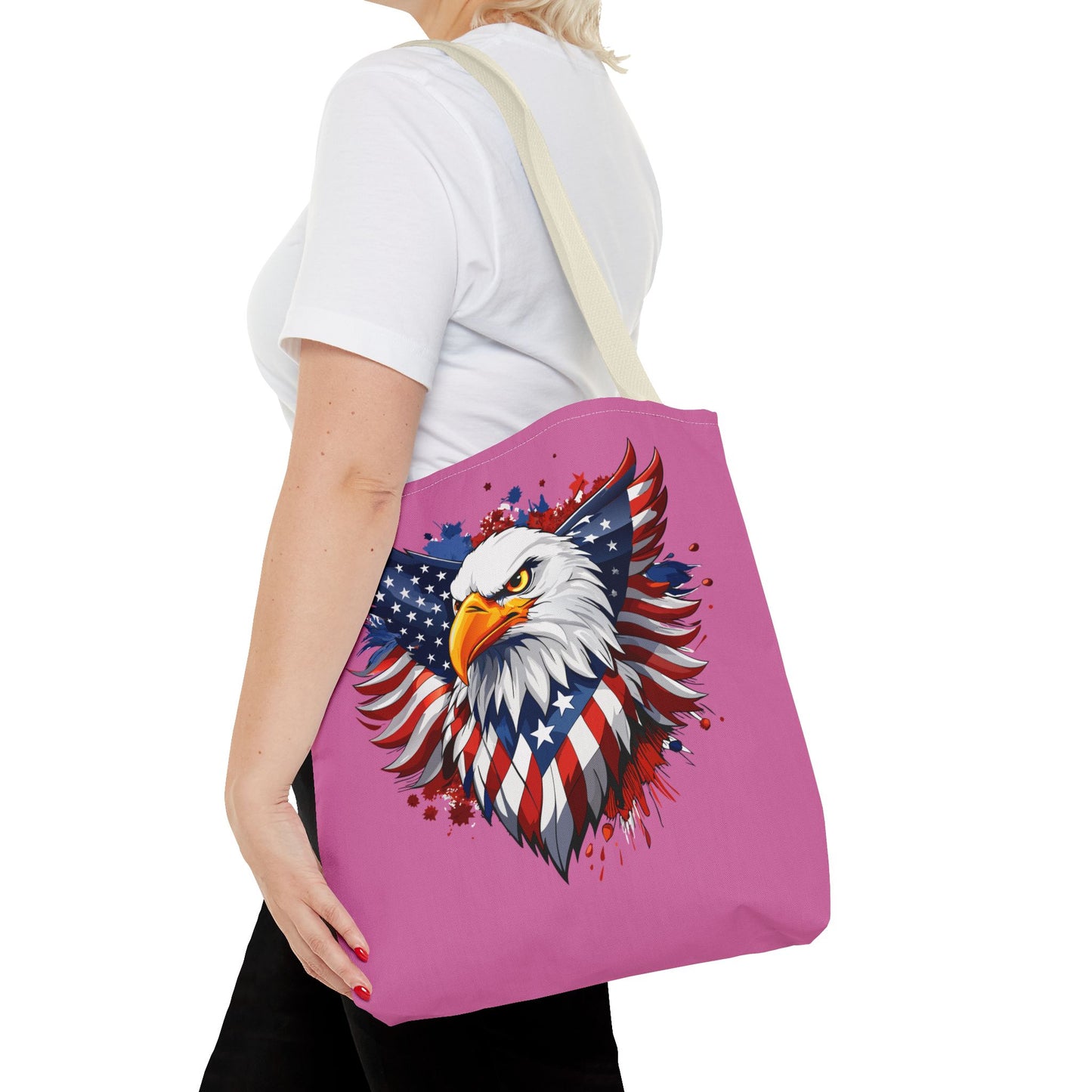 Princess Grace Patriotic Eagle Tote Bag American Spirit Design