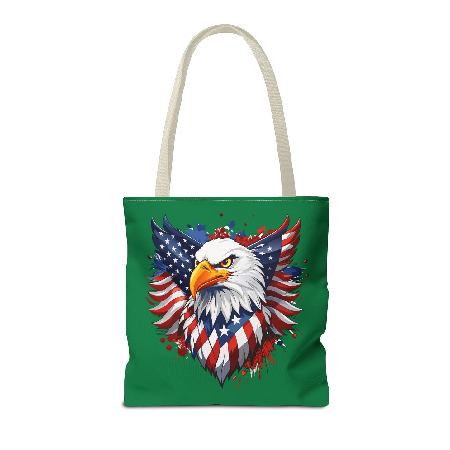 Princess Grace Patriotic Eagle Tote Bag American Flag Design for Independence Day & Everyday Use